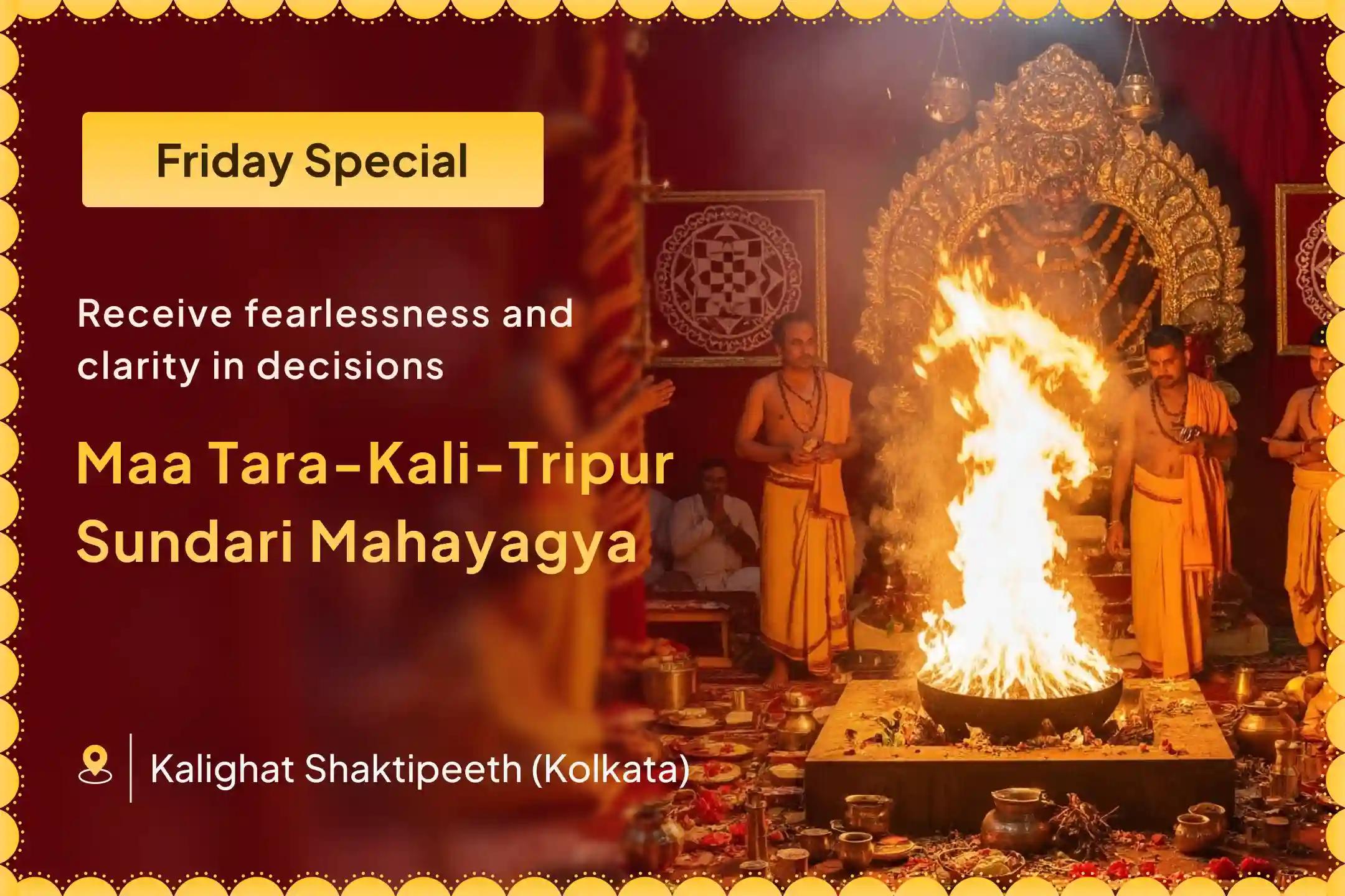 🪷 On this Friday, be a part of the virtue of a special Mahapuja not in 1 but in 3 Shaktipeeths.
