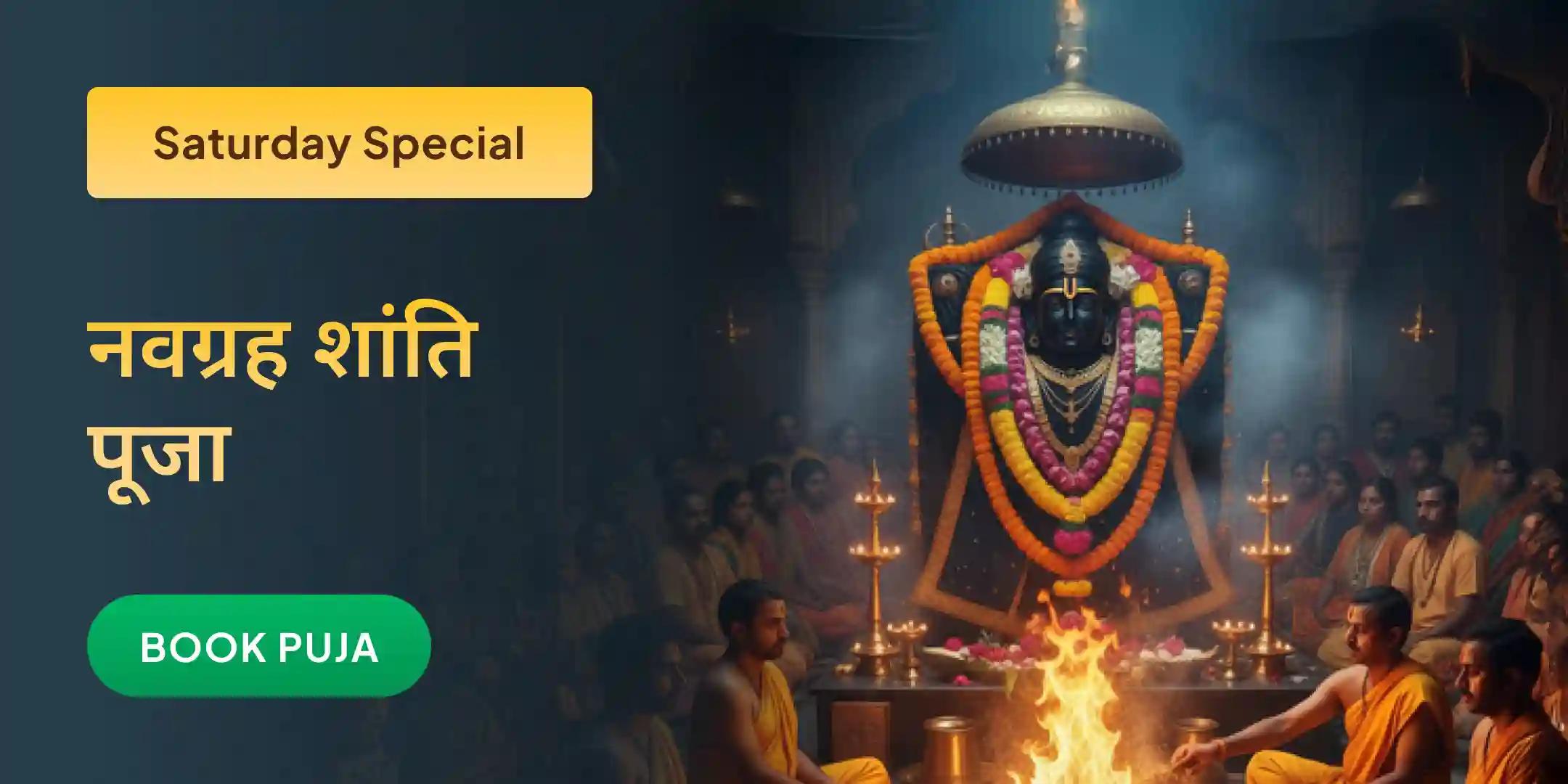 नवग्रह शांति पूजा, शनि तिल तेल अभिषेक और पाप ग्रह शांति यज्ञ