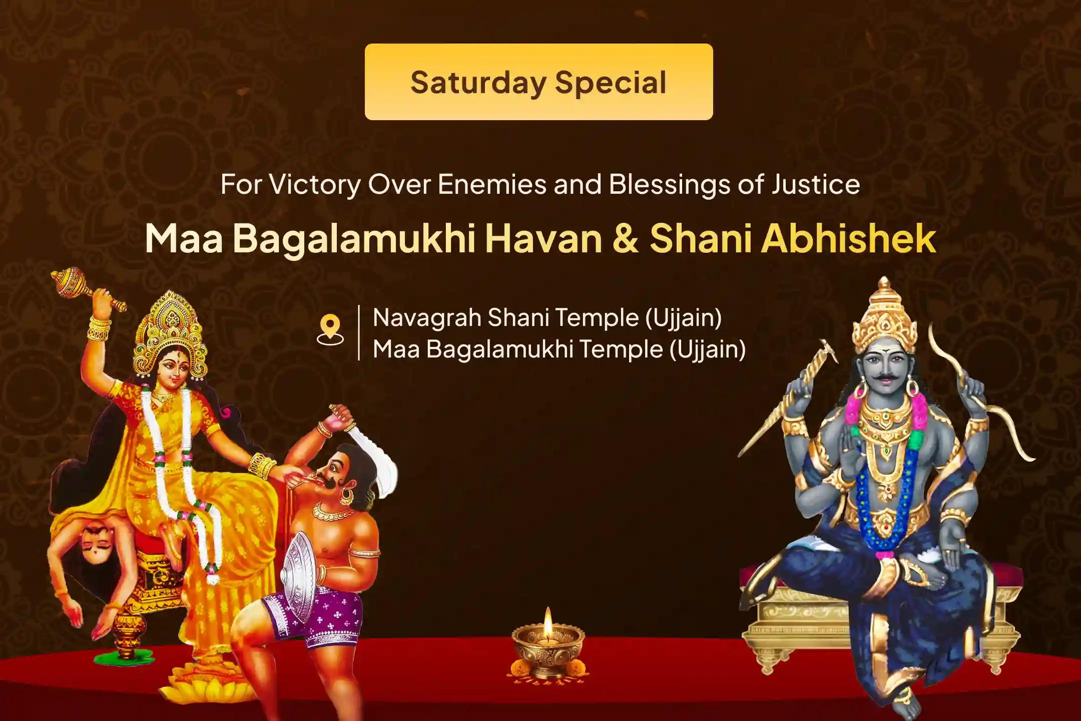 ⚖️ For victory over enemies and success in legal matters, seek the divine blessings of Maa Bagalamukhi and Lord Shani 🙏🔱