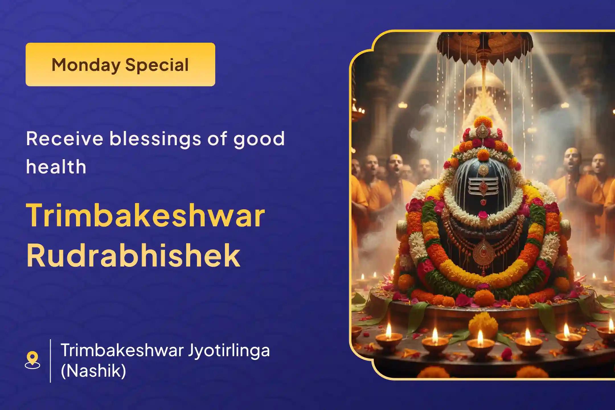 🕉️ On Monday, receive the divine blessings of Lord Shiva through Rudrabhishek at Trimbakeshwar Jyotirlinga