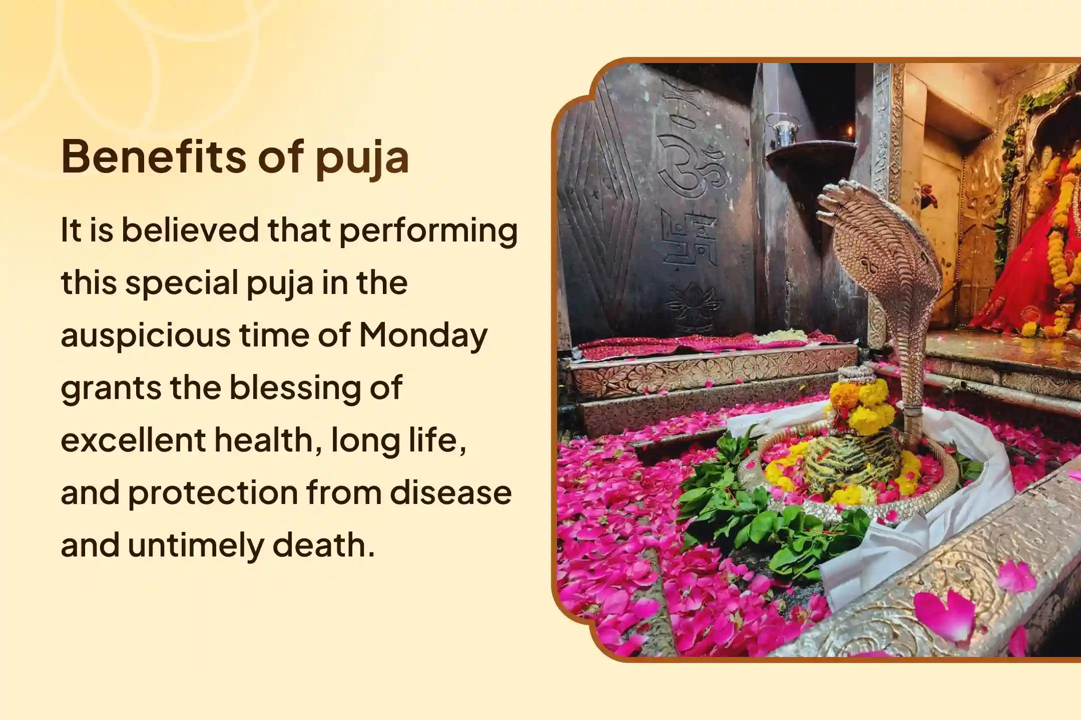 🔱 Receive the blessing to turn misfortune into good fortune with the energy of Omkareshwar Dham through Mahamrityunjay Mahapuja and Rudrabhishek in the auspicious time of Monday 🔱