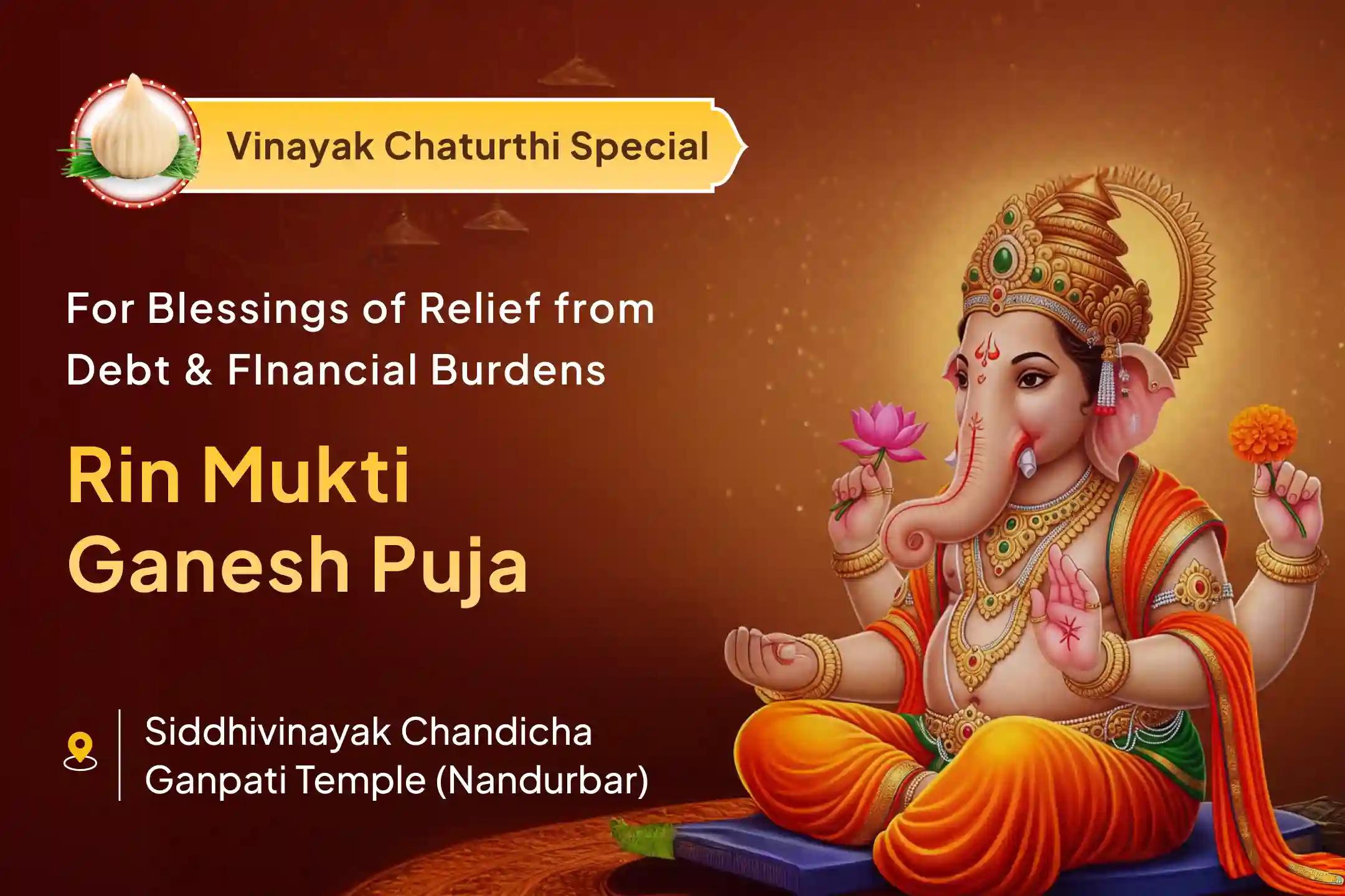 💰 This Vinayak Chaturthi, get blessings of relief from debts with the special worship of Vighnaharta Ganesh at Shri Siddhivinayak Chandicha Ganpati Temple 🙏🔱