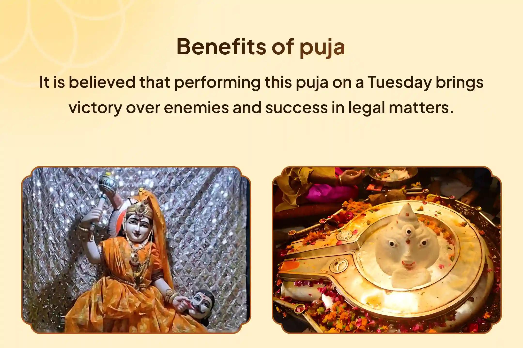 ✨ A special Anushthan of Maa Bagalamukhi this Tuesday and Lord Mangal to protect against Mangal Dosha and get relief from negativity 🔥