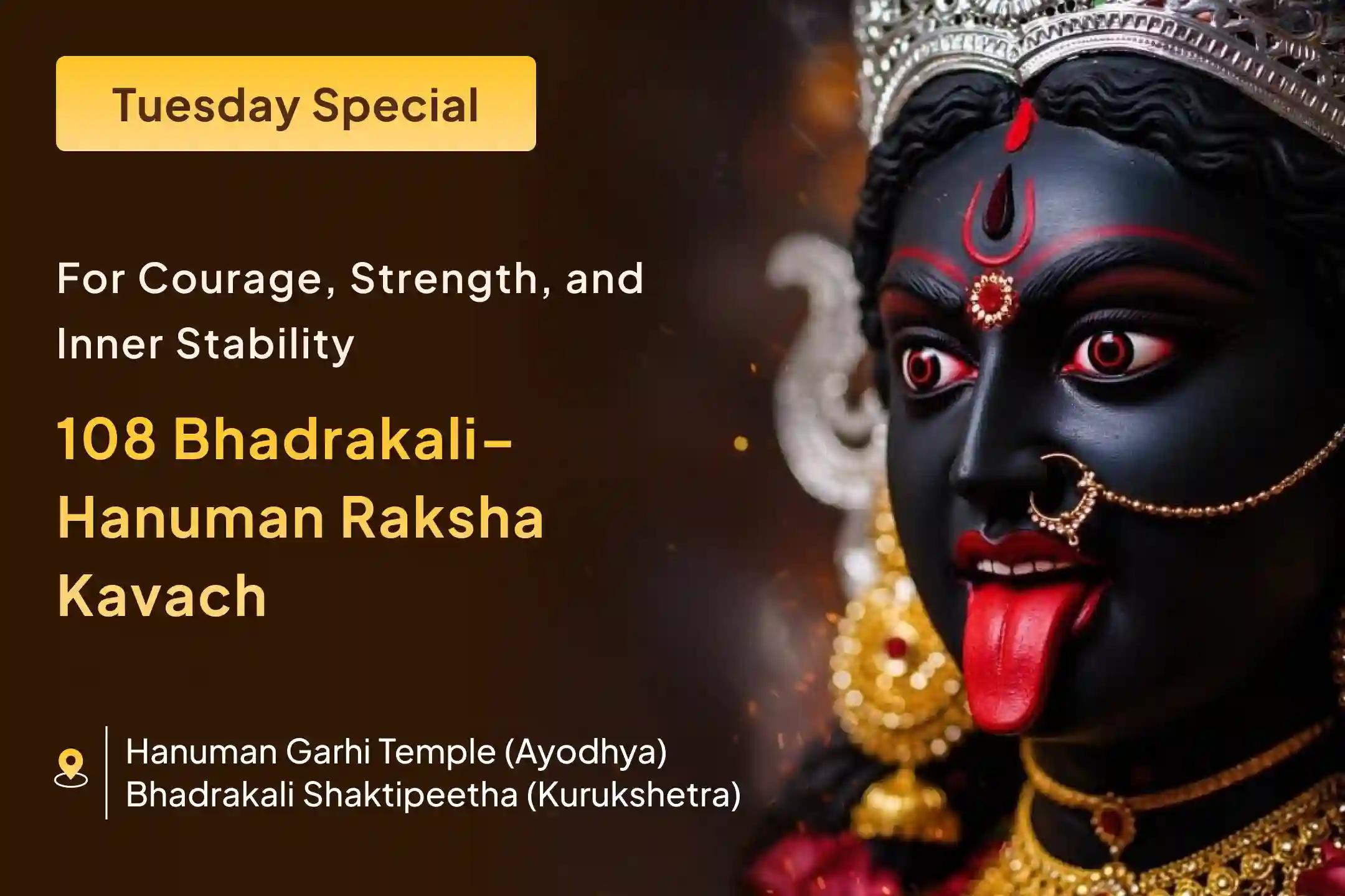 The sacred moment has arrived to seek courage and strength in times of difficulty through the combined worship of Maa Bhadrakali 🕉️ and Lord Hanuman 🙏…