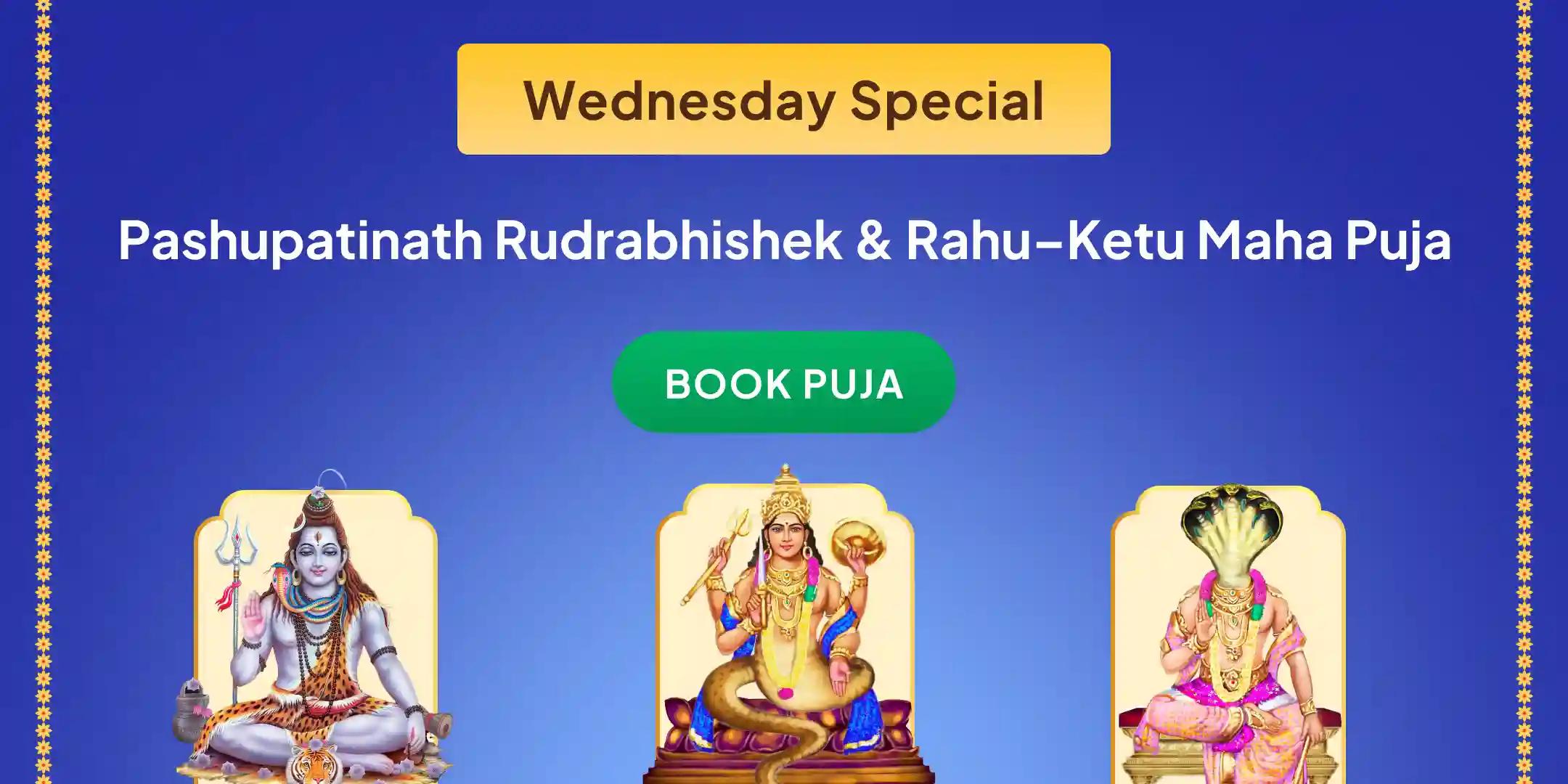 Pashupatinath Shiv Rudrabhishek and Rahu-Ketu Peeda Shanti Puja