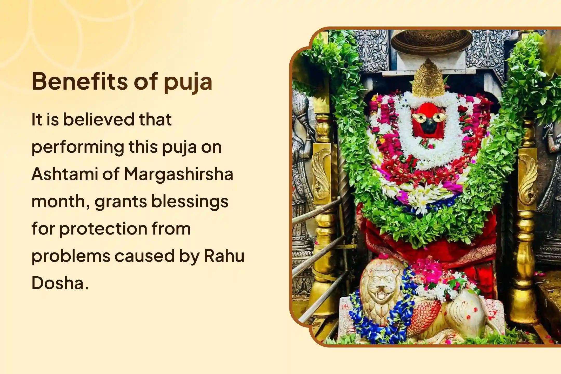 🌺 On Ashtami, surrender to Maa Vindhyavasini’s Shakti - seek freedom from Rahu Dosha, hidden negativity, and obstacles blocking peace and progress