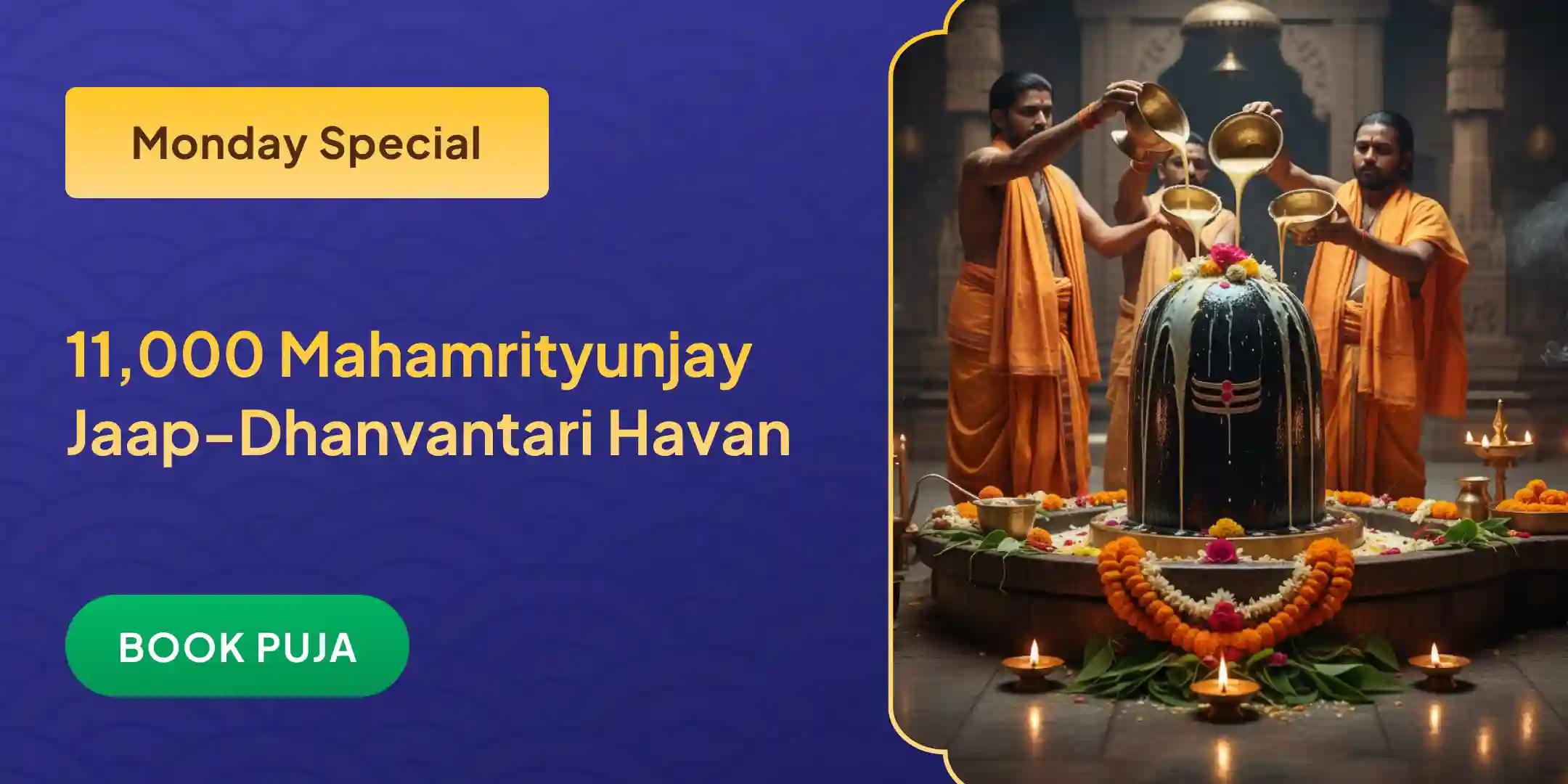 11,000 Mahamrityunjay Mantra Jaap and Arogya Murti Dhanvantari Shakti Homa