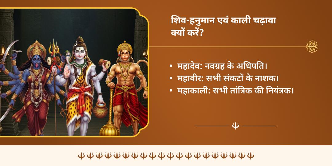 भौम प्रदोष सर्वसंकट सुरक्षा शिव-काली एवं हनुमान 3 मंदिर चढ़ावा 