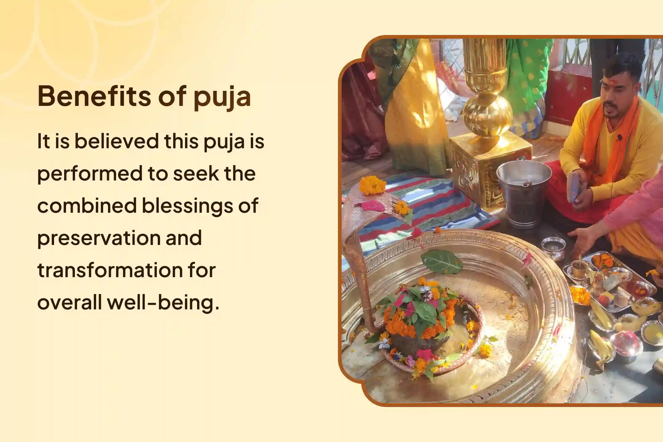 🔱 Do you feel a need for balance, wishing for both success in life and inner peace? The combined energy of Hari (Vishnu) and Har (Shiva) brings the complete balance of creation and stability.