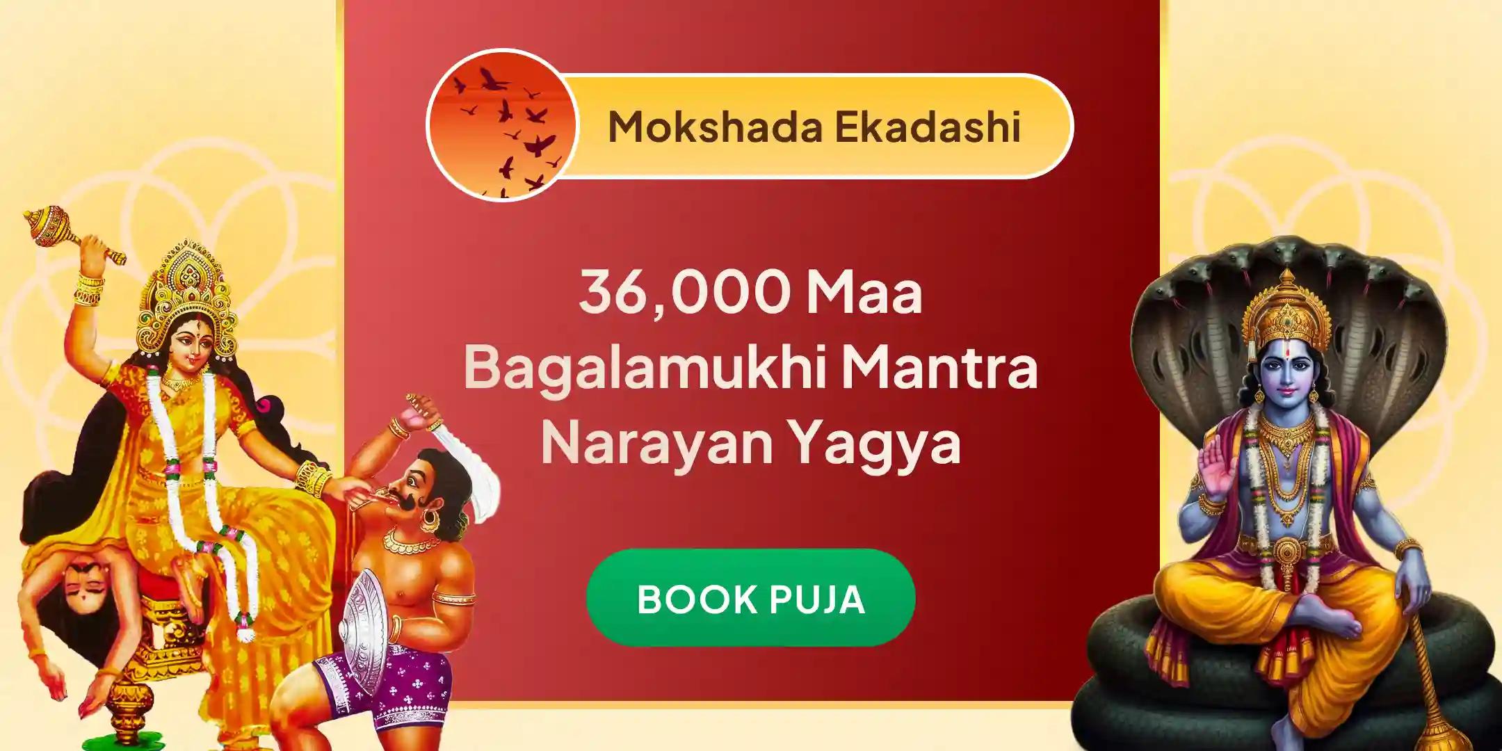 36,000 Maa Bagalamukhi Mantra Jaap and Narayan Sudarshan Kavacham Yagya
