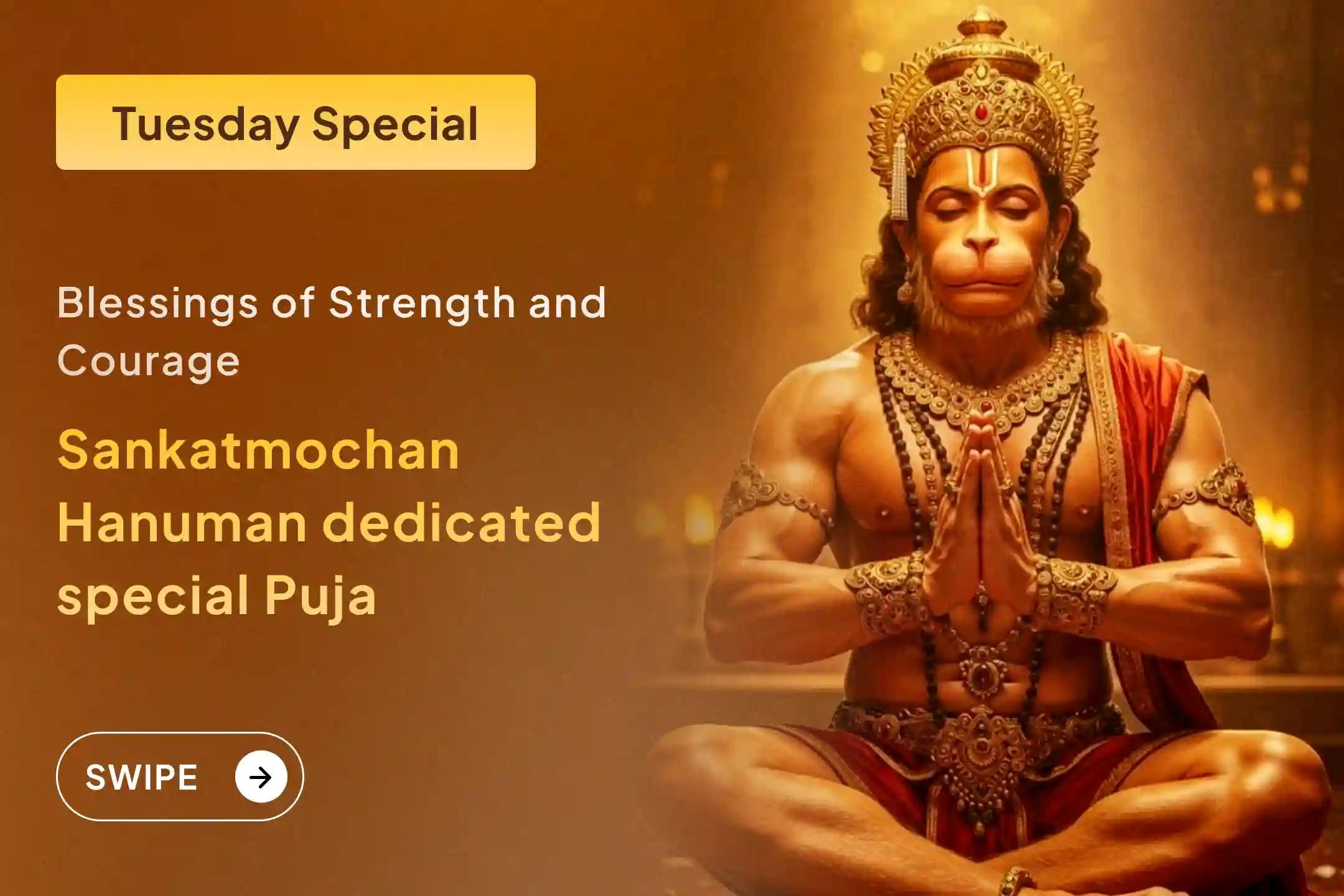 Invoke Sankat Mochan Hanuman’s shield this Tuesday with the 1008 Hanuman Chalisa and Ashtak Path for protection from every trouble ⚔️🙏