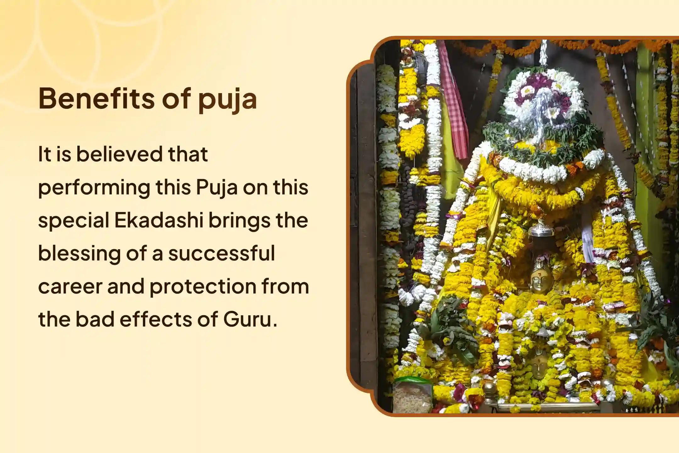 🪷 Do you feel that you are missing out on making right decisions in life and luck is not favoring you repeatedly? Receive the blessing of good fortune from the Ekadashi ritual of Guru Grah 🪷