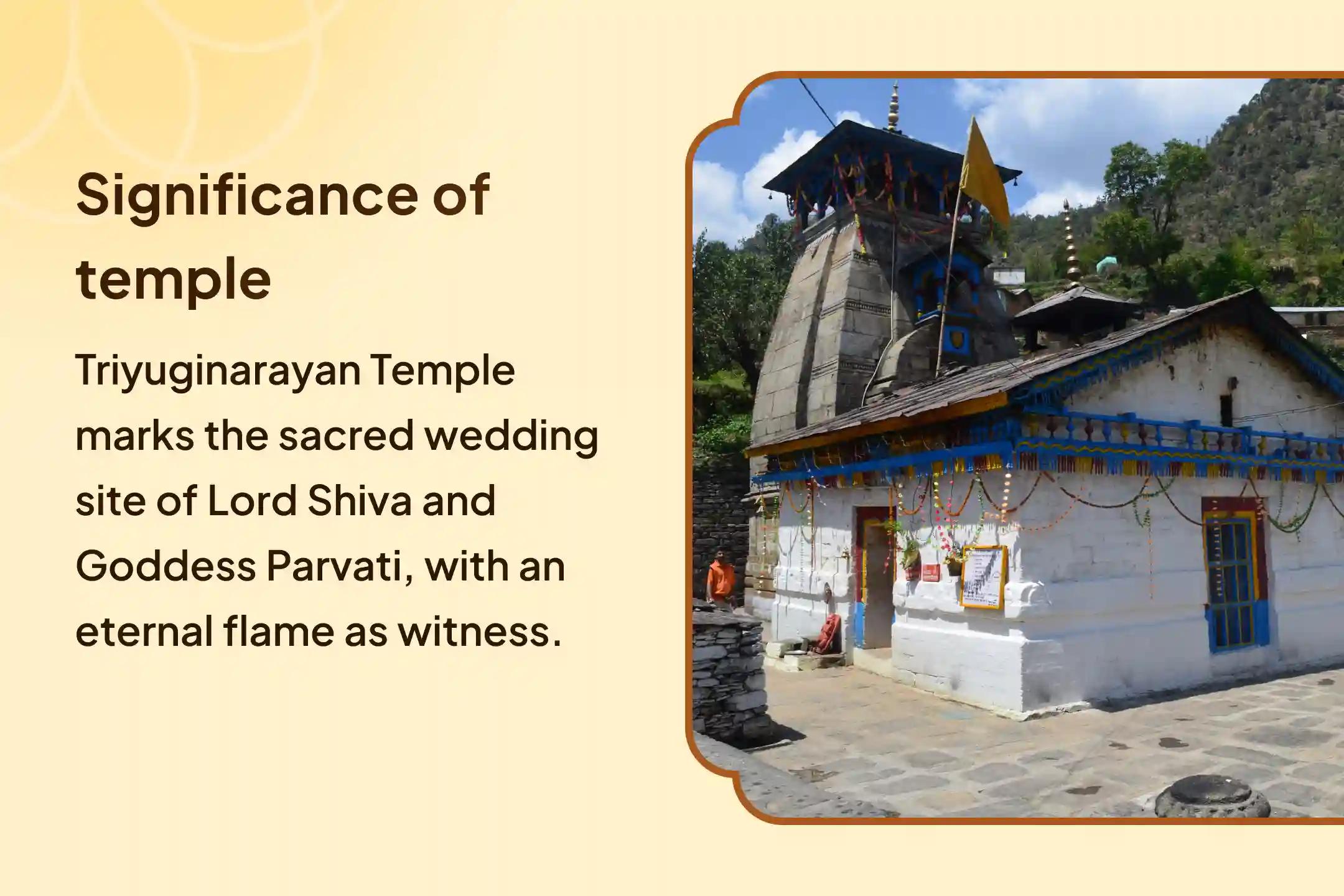 🔱 Are conflicts and tensions increasing in your married life? Receive the divine blessings of marital harmony and peace through a special puja at the sacred Triyuginarayan Temple. ✨🙏