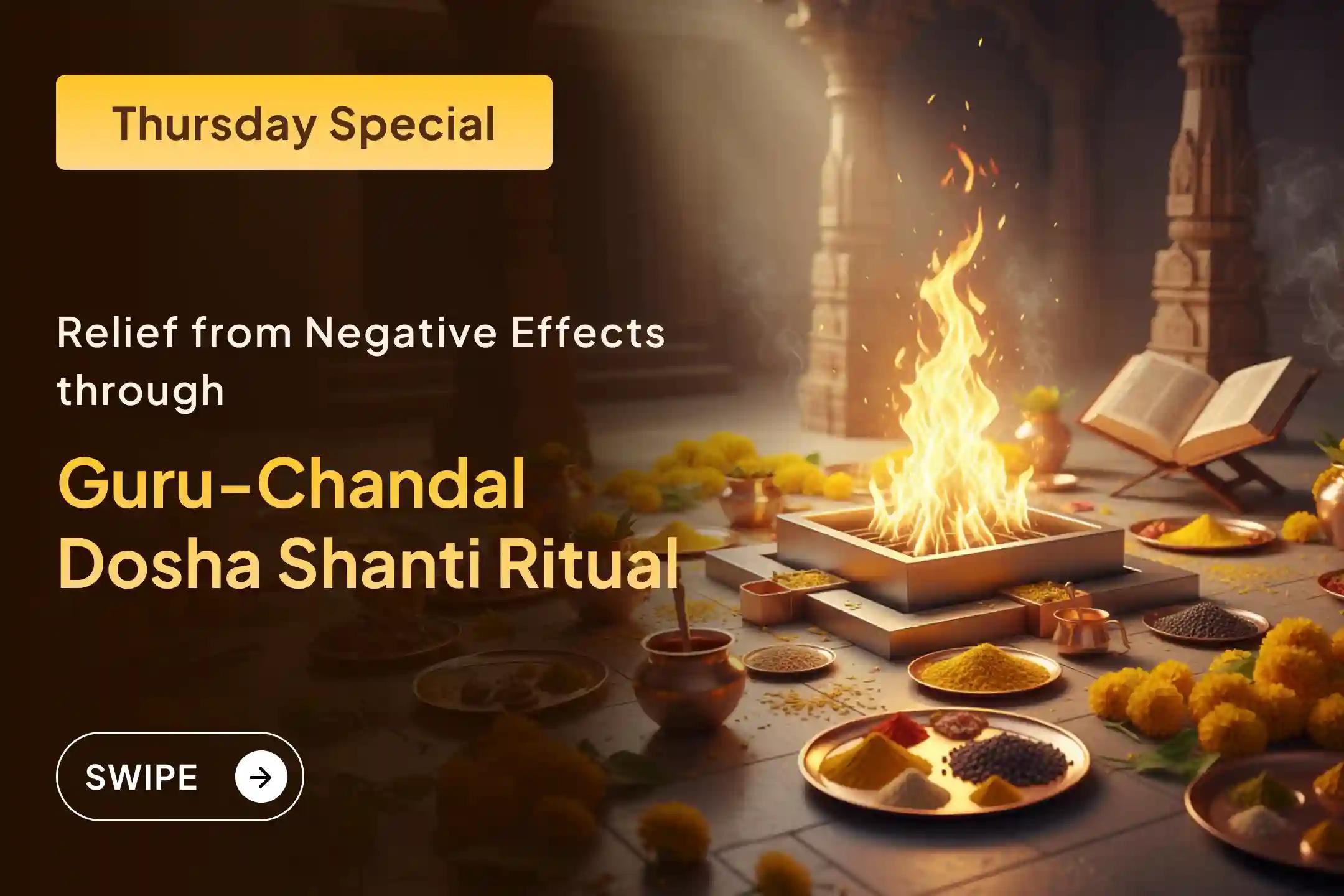 🌟 Reduce the negative effects of Guru-Chandal Dosha with the Brihaspati-Rahu Yuti Dosha Nivaran ritual at the famous Brihaspati Temple in Kashi 🔥