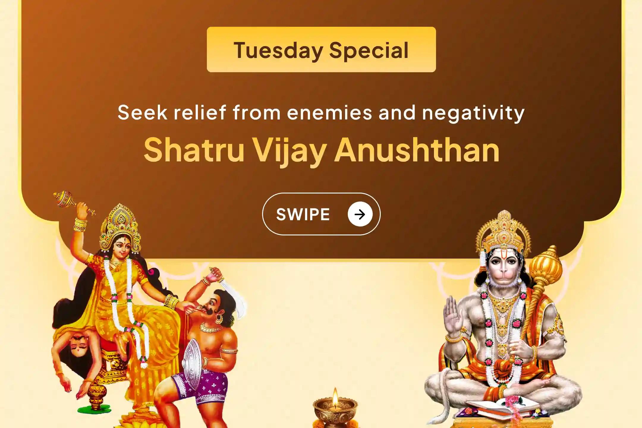 ✨ Experience the combined divine power of Maa Bagalamukhi and Lord Hanuman to destroy enemy intentions and gain relief from negativity.🔥