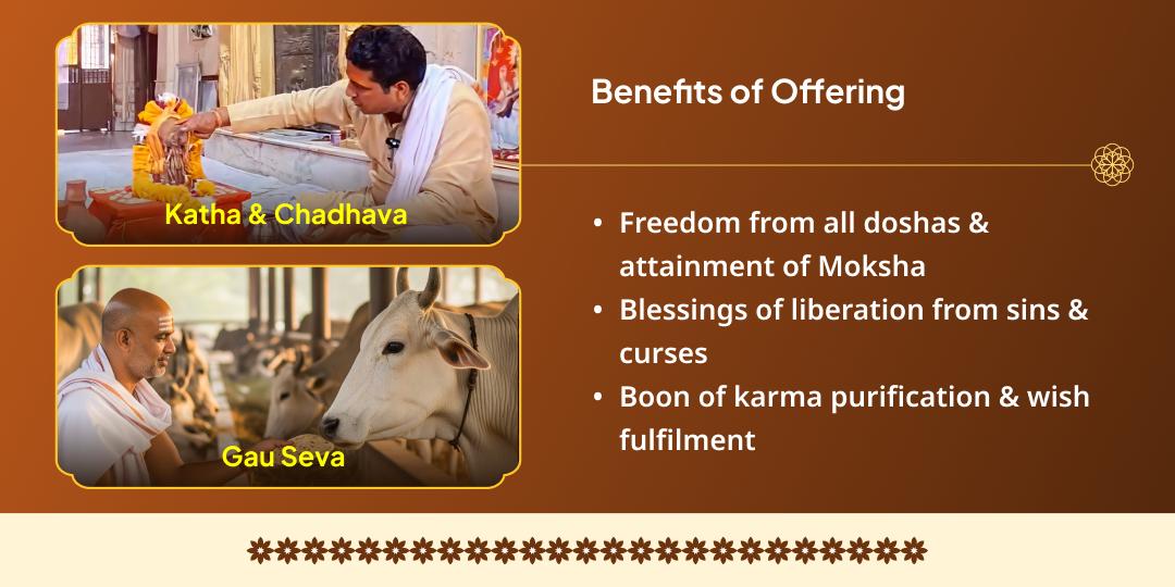 Purnima Mathura Dheegra Vishnu Satyanarayan Katha, Chadhava & Gau Seva