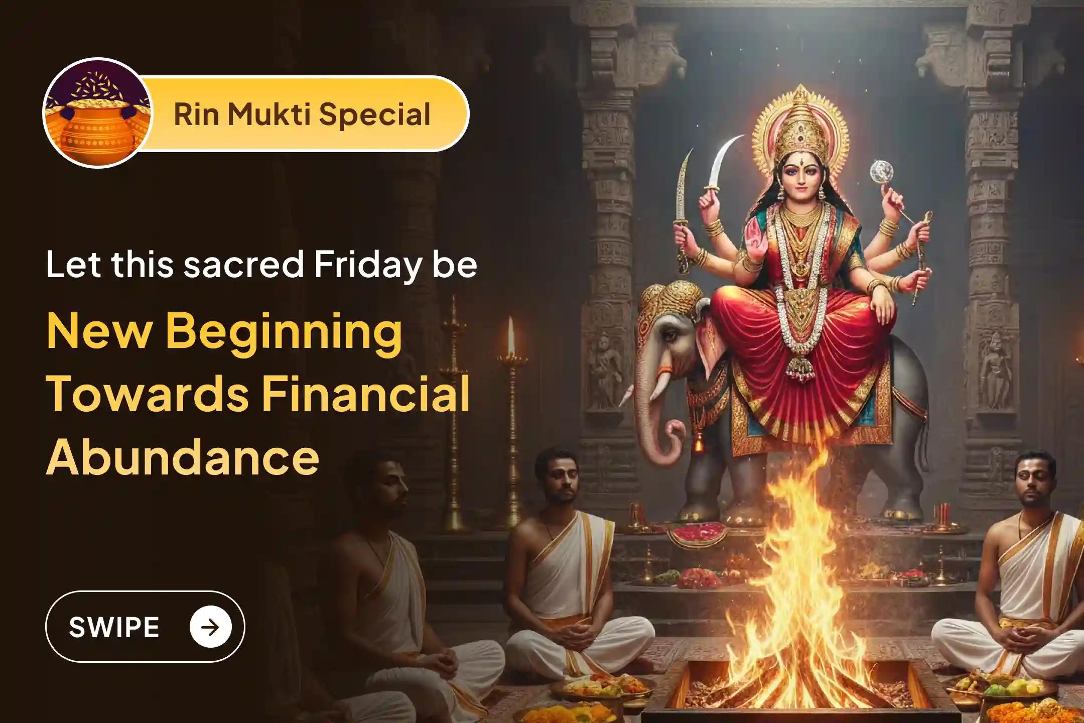 When hard work no longer feels enough, let this sacred Friday call in Maa Gaja Lakshmi and Swarnakarshan Bhairav to ease debts and bring wealth that finally feels stable. 💰