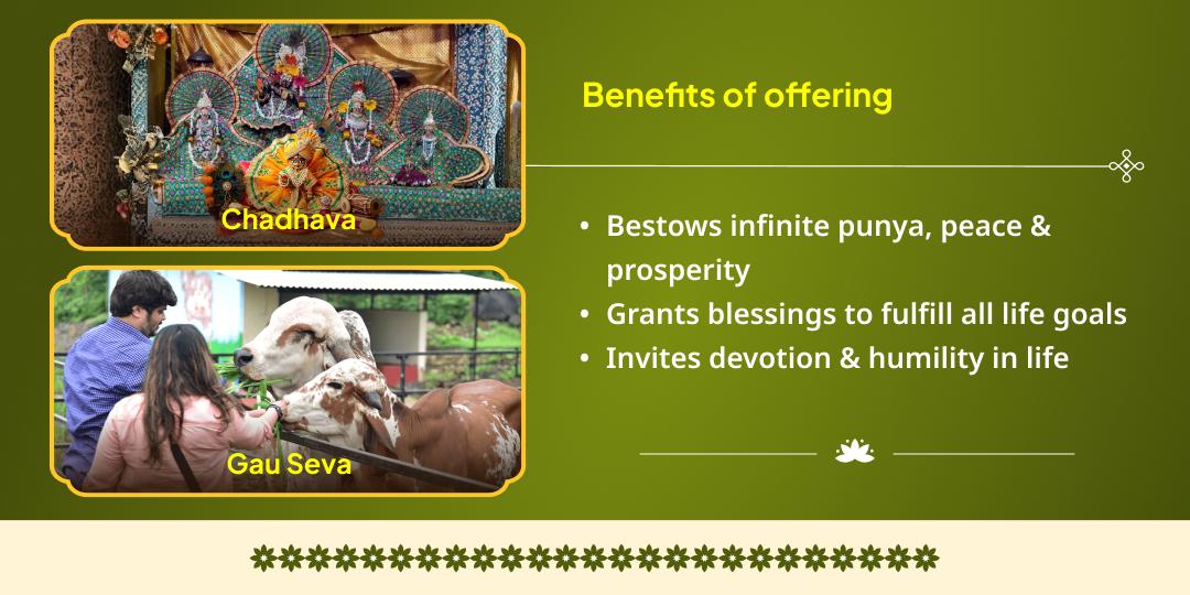 Masik Krishna Janmashtami Morpankh-Makhan Mishri Chadhava & Baal Gopal & Gau Seva