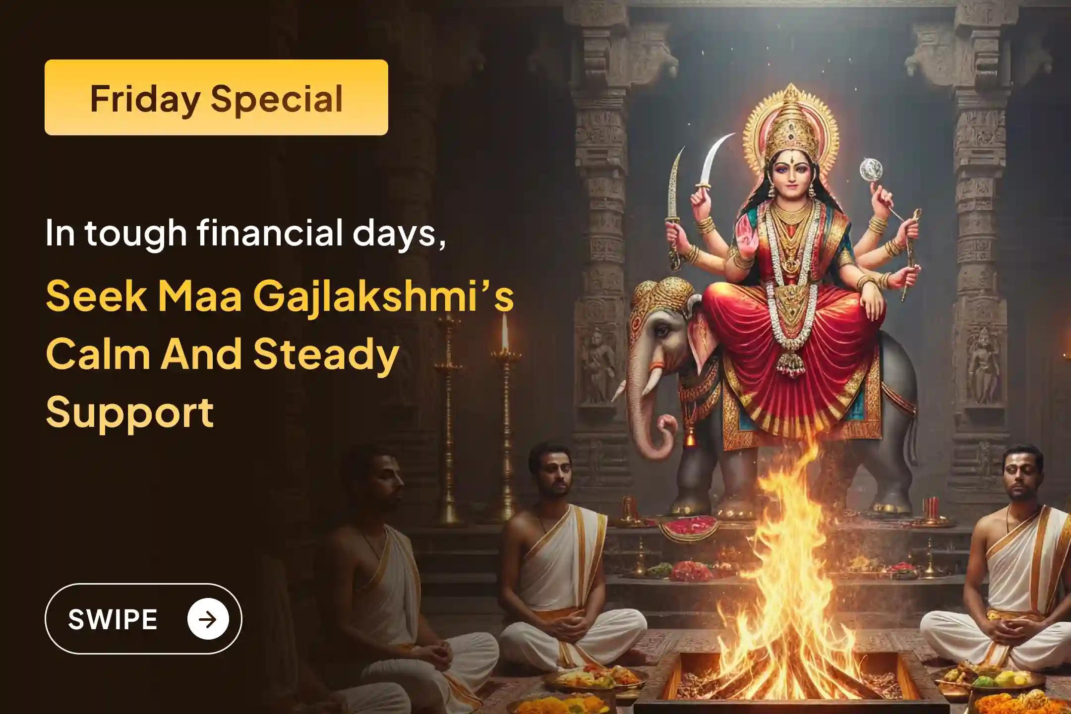 If money troubles have dimmed your confidence, Maa Gaja Lakshmi’s blessings may help rebuild your strength one step at a time. 🪷
