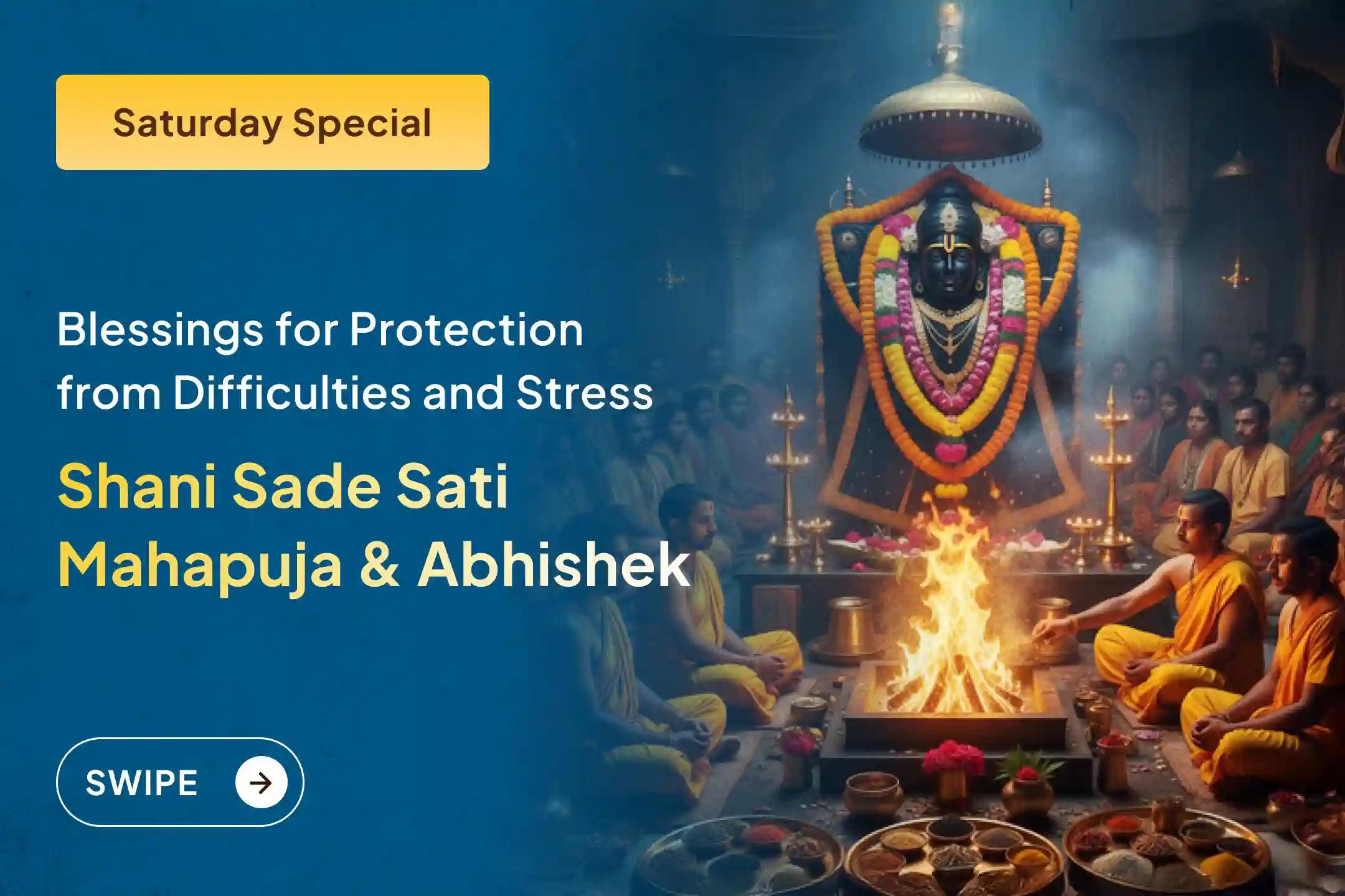 🪔 Are your problems not leaving you alone? Receive divine blessings of relief through this grand Shani Shanti Puja