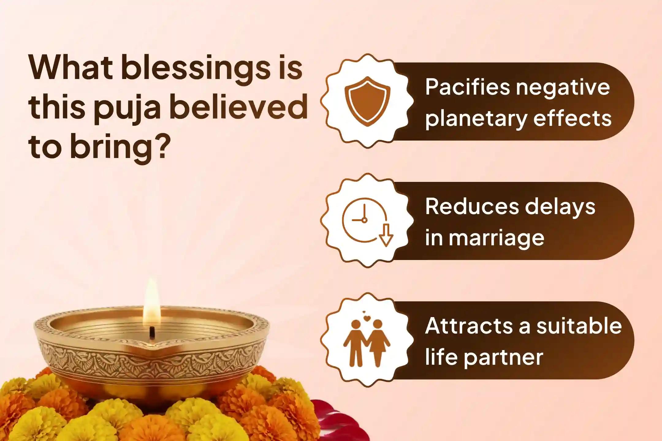 💫🙏 Participate in the Marriage Blessing Puja on Monday and adopt spiritual remedies to remove delays, while also opening the doors to relief from marriage-related doshas 💍🕉️