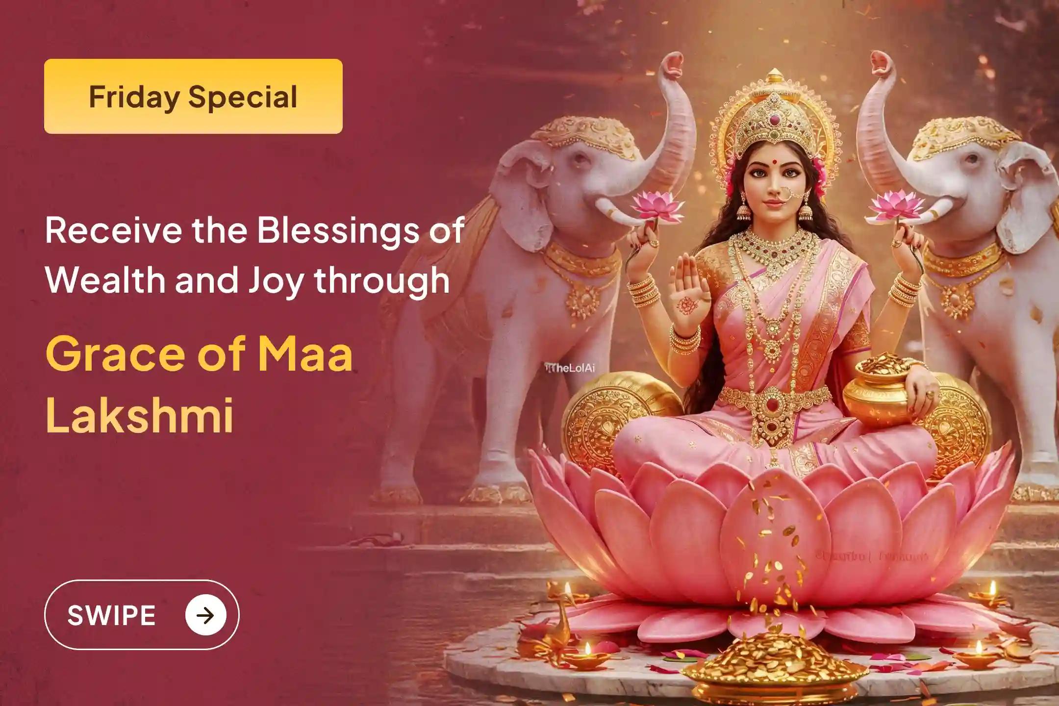 To receive the blessings of abundant wealth and joy in life, get 11,000 Mahalakshmi Mantra Jaap, Vaibhav Lakshmi Puja, and Dhan Samriddhi Havan performed this Friday at the Shaktipeeth Maa Mahalakshmi Ambabai Temple 🛕