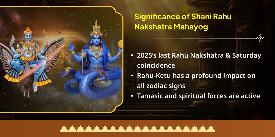 2025 Last Rahu Nakshatra Saturday Mahayog Dosh Shanti Chadhava Seva