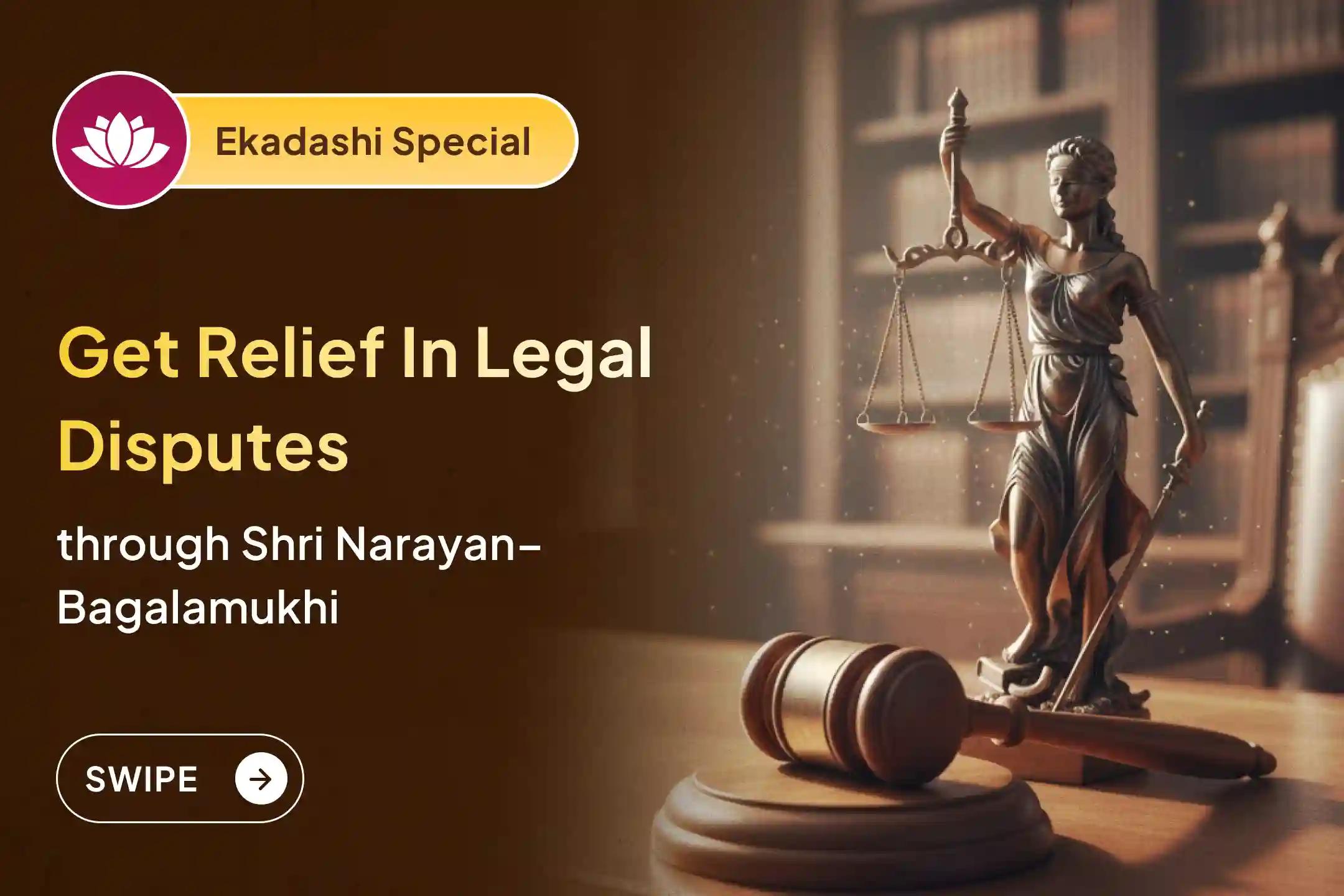 🔥 Receive the divine blessings of two great powers as 36 Brahmins perform the sacred worship of Maa Bagalamukhi and Lord Narayan on the powerful day of ekadashi.🔥