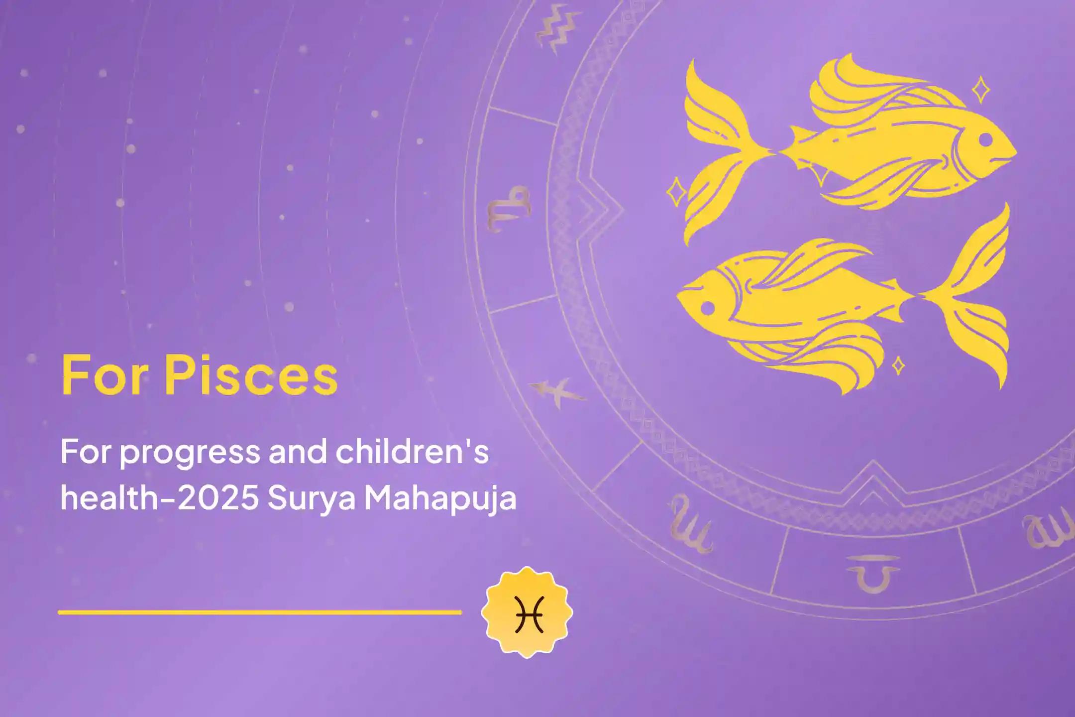 Invoke the divine power of Surya Dev for Pisces ☀️✨ and begin prosperity, peace, and pleasant relationships in the Pisces sign. 💫🌸