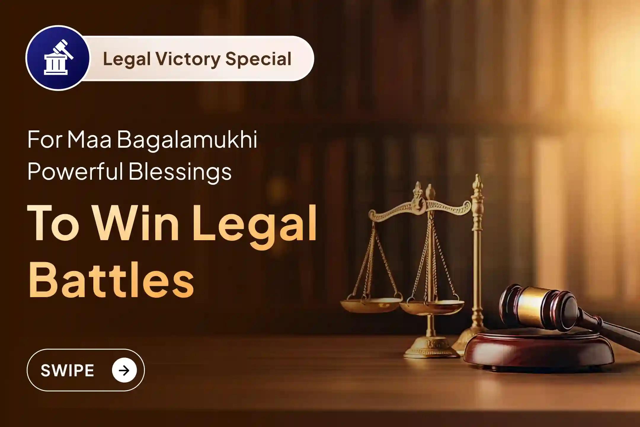 Participate in the Legal Victory Day of Bagalamukhi Special Maa Bagalamukhi Puja for Victory in Court Cases and Legal Issues for Blessings of Victory over enemies and in Court cases.