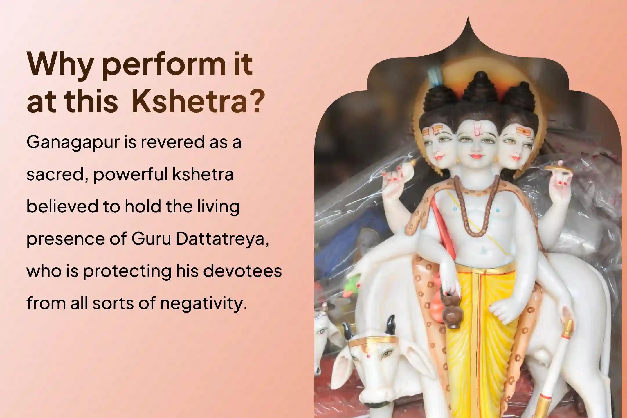 Participate in the Ganagapur Kshetra Dattatreya Thursday Special Homa to remove Pitru Dosha, ancestral curses, and offer protection from the evil eye.