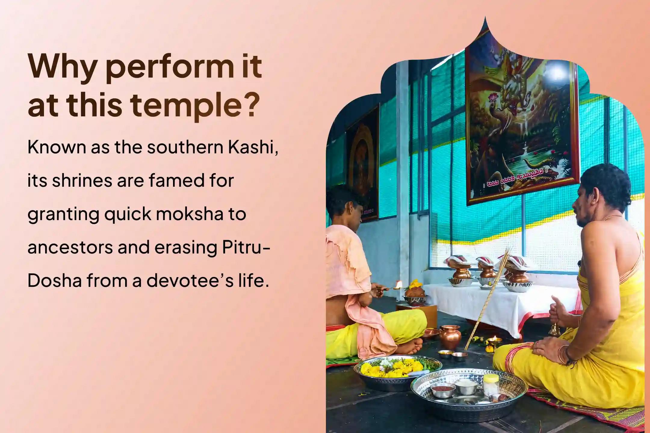Participate in the Vaikunta Ekdashi Dakshin Kashi Gokarna Special Narayan Bali Puja, Tripindi Shradh Puja, and Tila Homa to Seek Relief from Ancestral Curses and Bring Peace to Departed Souls.