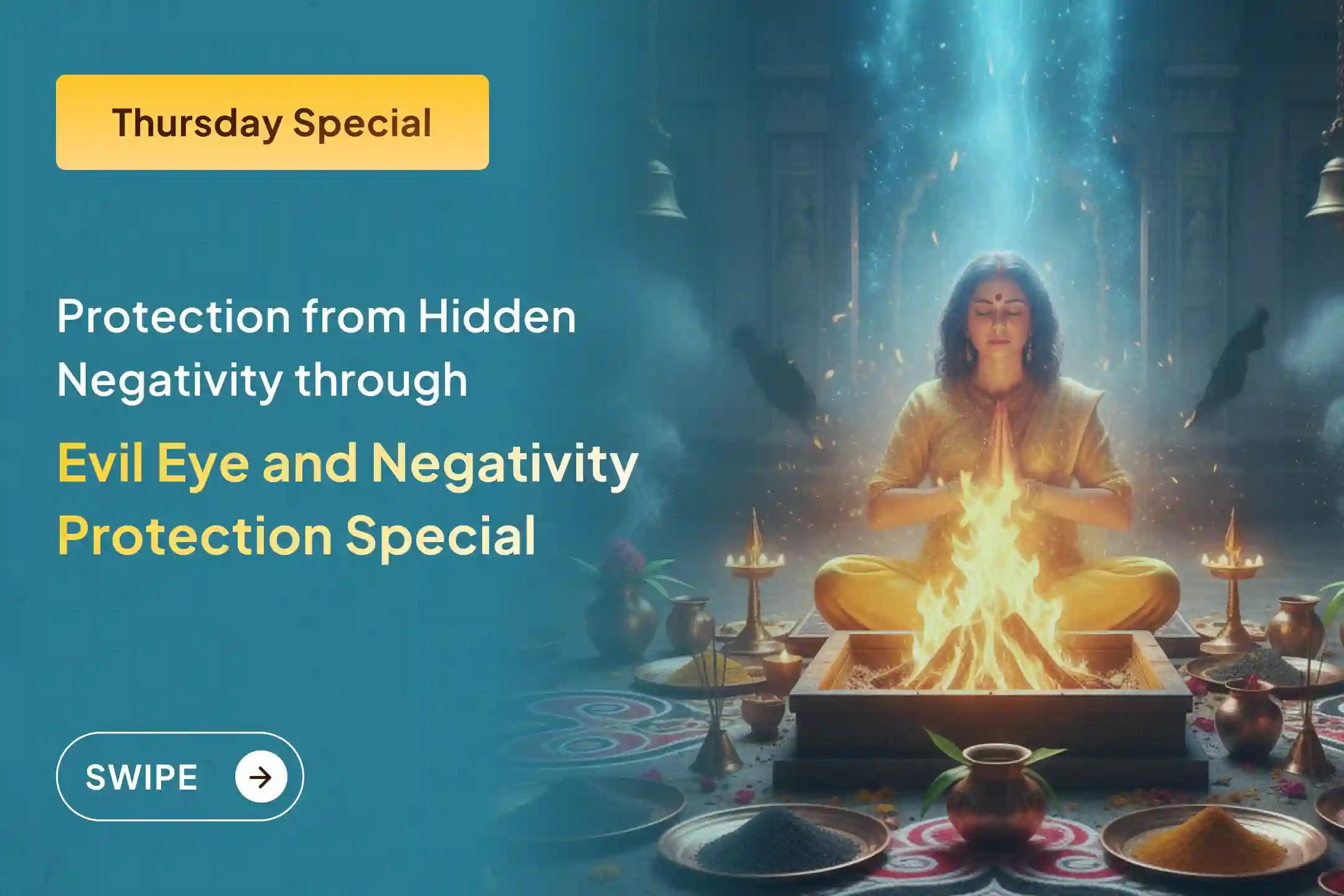 🕉️ Participate in the powerful Evil Energy Cleansing Puja and Spiritual Protection Shield Ritual to remove hidden negativity and invite divine peace, clarity, and strength into your life. ✨🧿