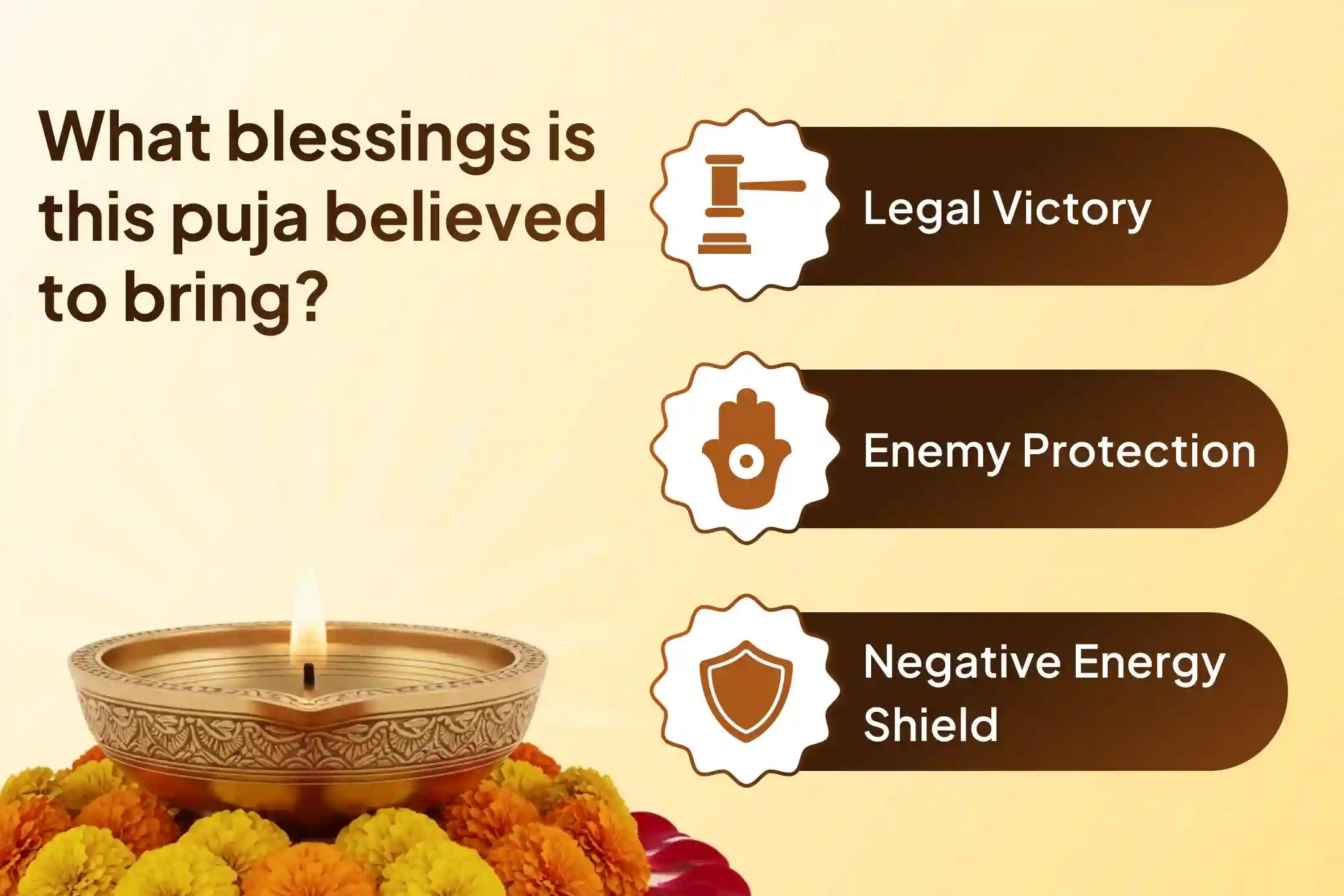 Gain fierce year-end protection with a powerful Amavasya Ugra Havan believed to destroy enemy intentions, clear conflicts, and bring strength in legal or personal battles. 🕉️