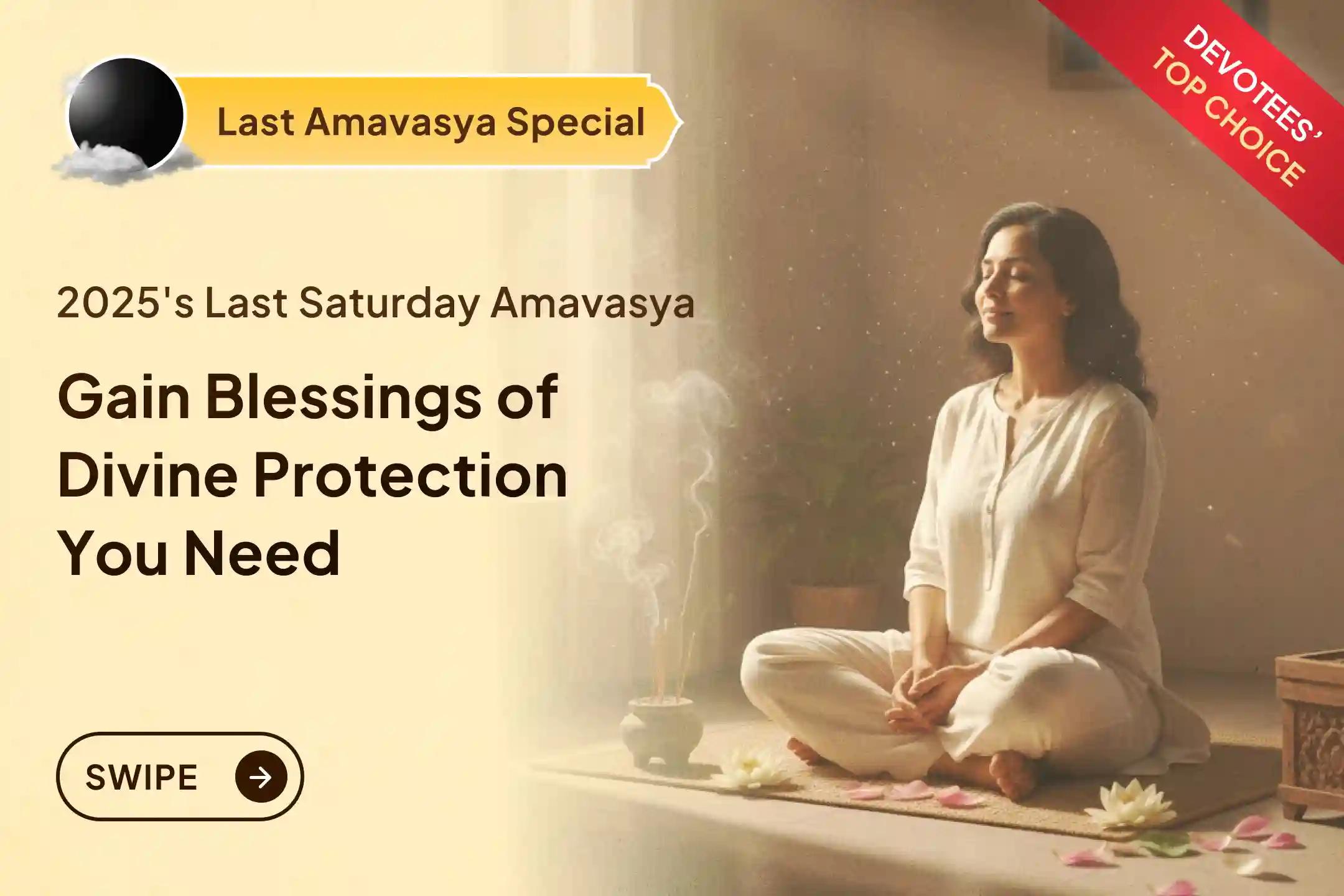 ✨Some turning points in a year come silently- This Amavasya on Shanivaar is one of them. Don't miss this Grand Opportunity where 21 Brahmins will help you Remove Negativity.