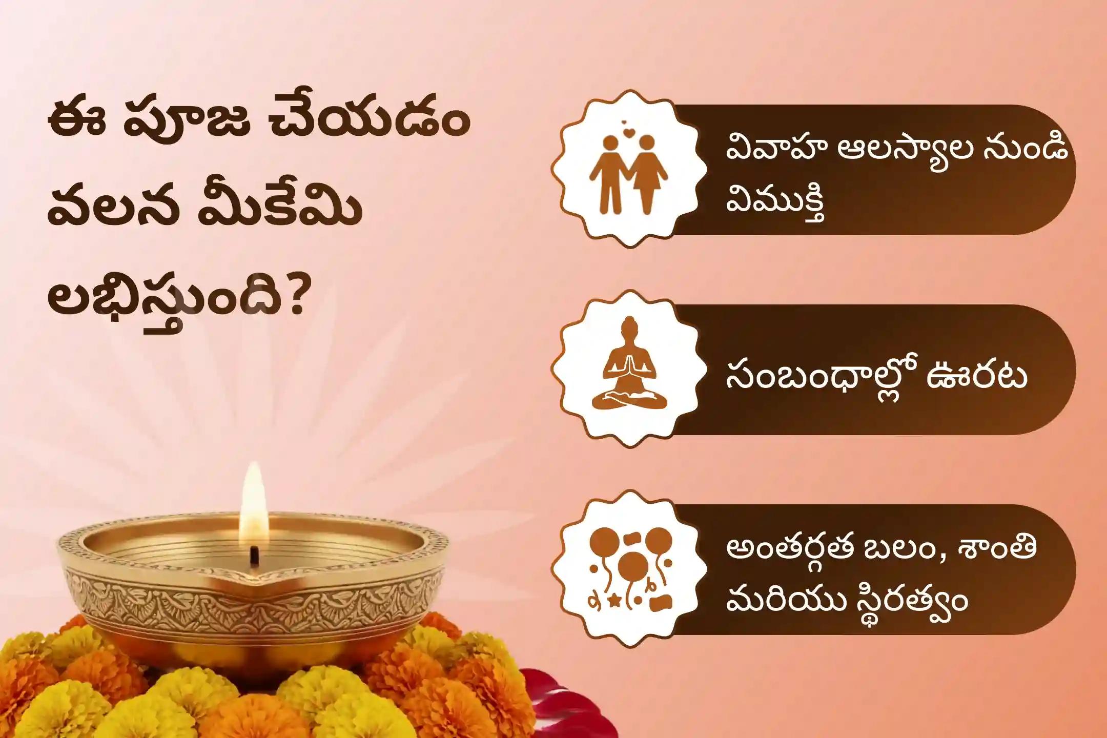 వివాహ సమస్యలు లేదా ఇతర కర్మ సంబంధిత భారాల నుంచి విముక్తి పొందేందుకు, రాహు నక్షత్ర కాల సర్ప దోష ప్రత్యేక కాలసర్ప దోష శాంతి పూజలో పాల్గొనండి.