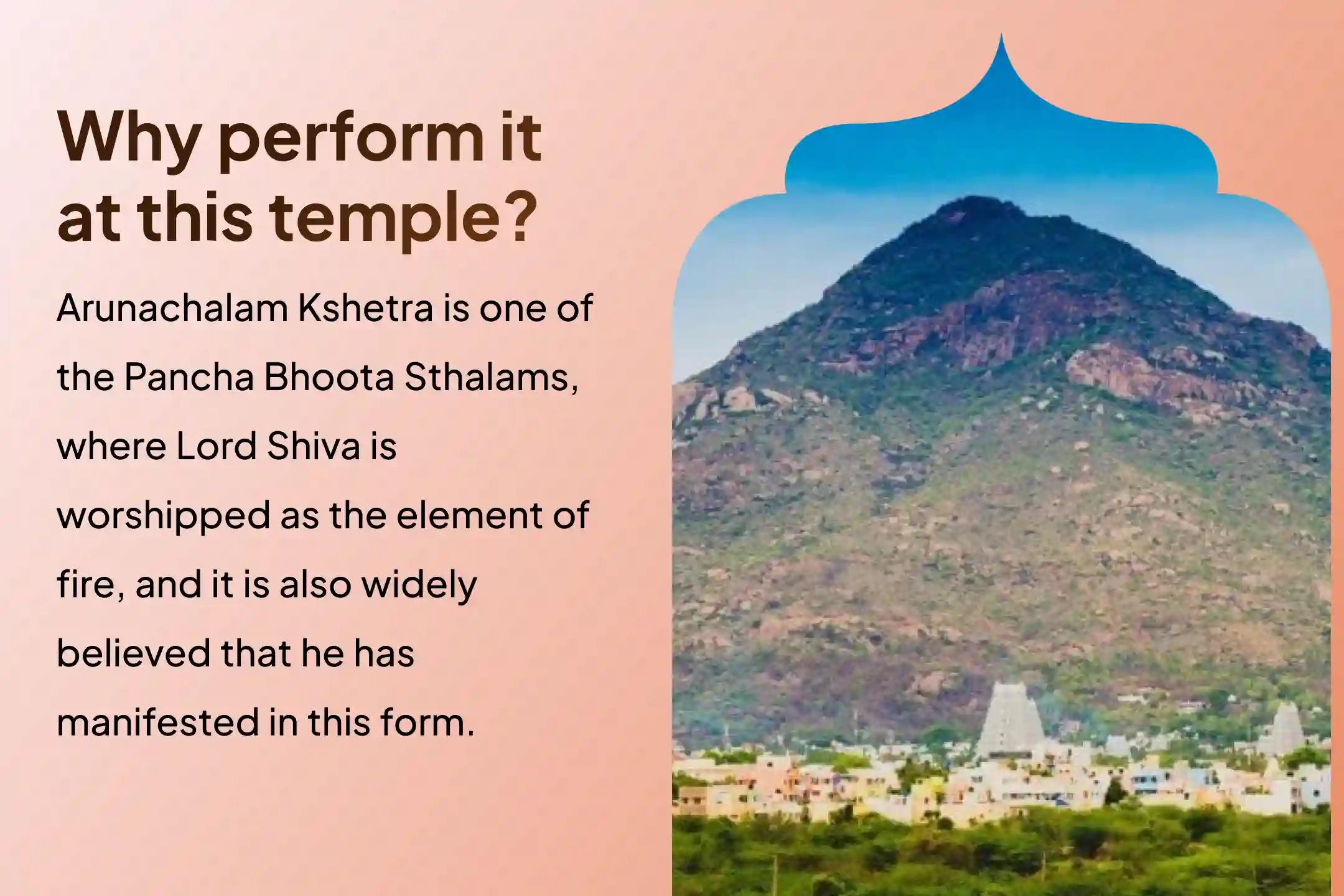 Participate in the Monday Arunachalam Kshetra Special Arunachalam Kshetra Rudrabhishek, 1008 Bilwa Archana and Homam to get the blessings of good health and longevity.