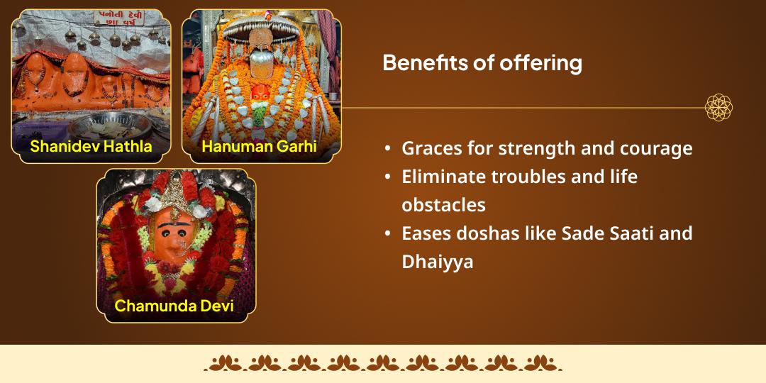 2025 Last Shani Amavasya Shani, Hanuman & Kali 3 Temple Chadhava