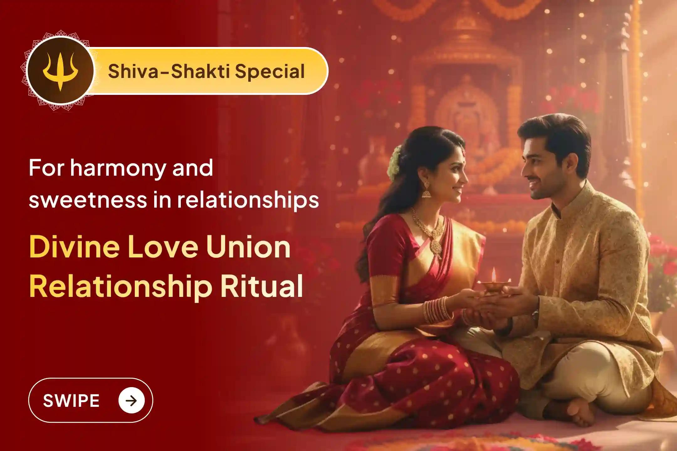 🔱 Experience restored sweetness and harmony in your relationships through the divine blessings of Shiva & Shakti 🔱