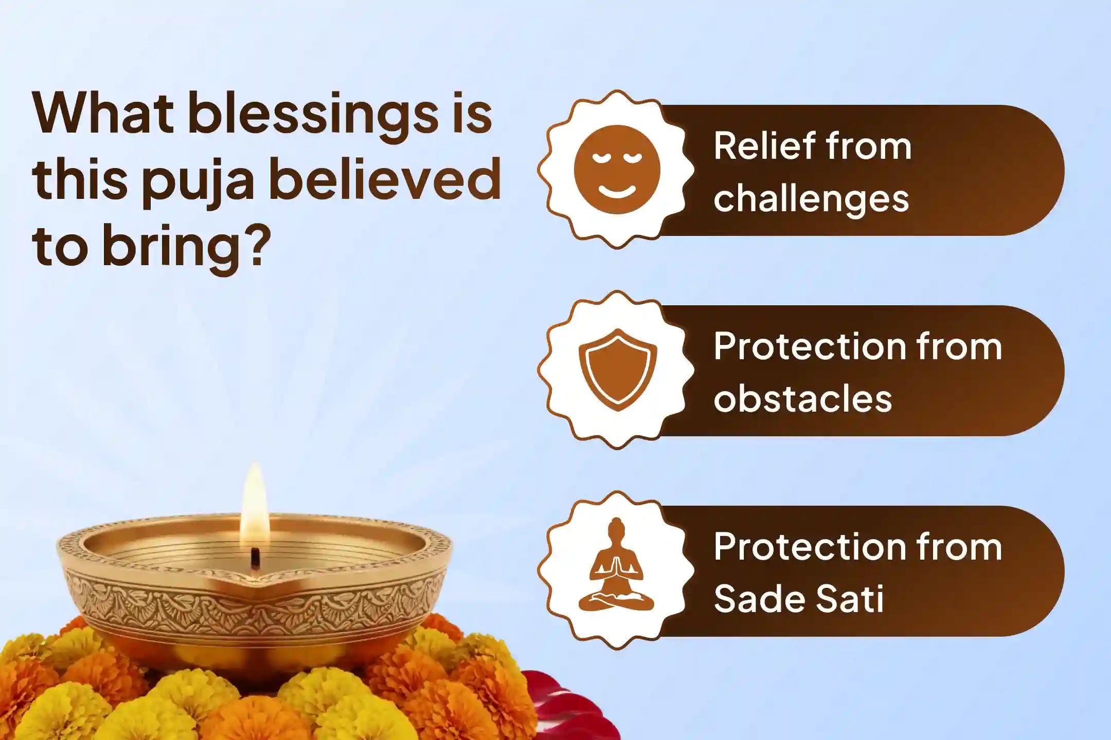 🪔 Are problems not leaving you? 🌟 Receive the divine blessing of relief with this special Mahapuja during the rare conjunction of the year's last Saturday and Shani Nakshatra ✨