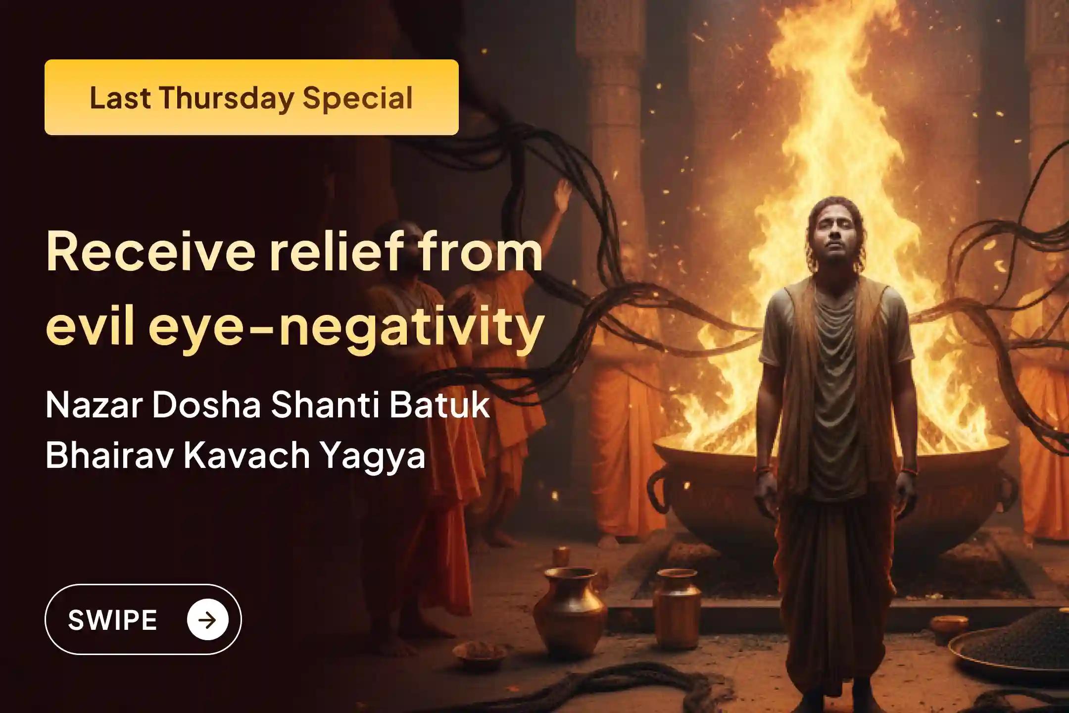 🧿 Are you often a victim of the evil eye and invisible forces? Participate in the Shri Batuk Bhairav Kavach Sadhana on the last Thursday of the year… ✨