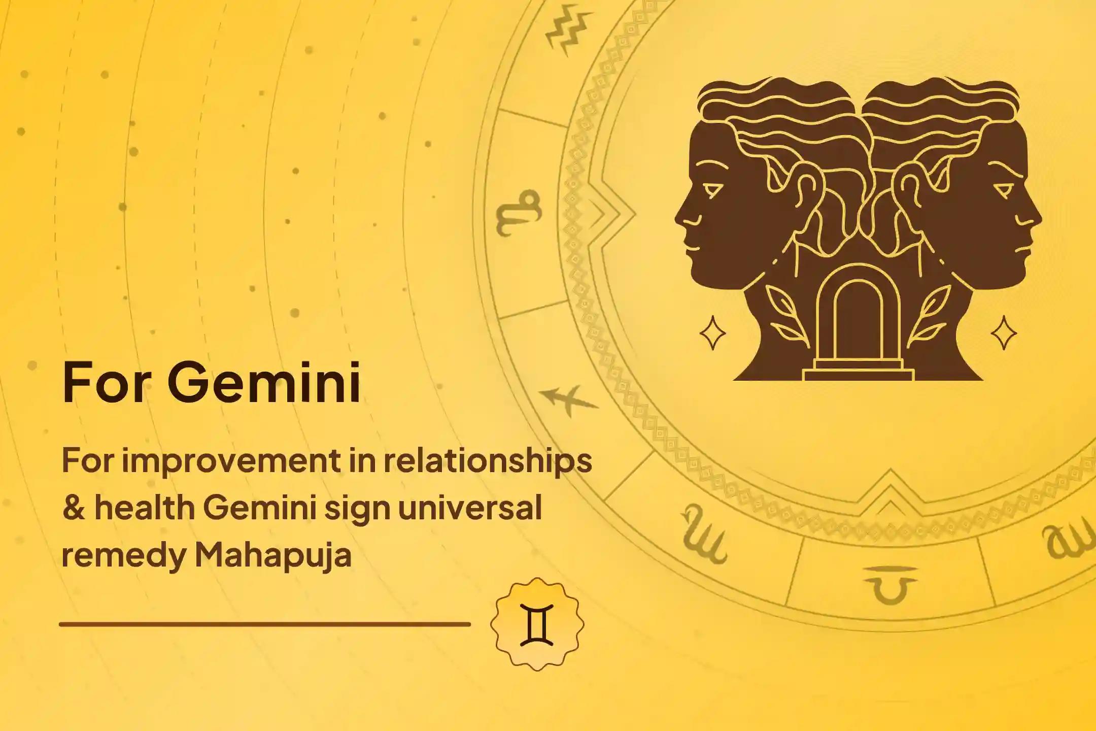 For those with Gemini sign, calm the stress of married life and find a path toward relief from health problems with this powerful Trishakti Puja to resolve difficulties ☀️🕉️