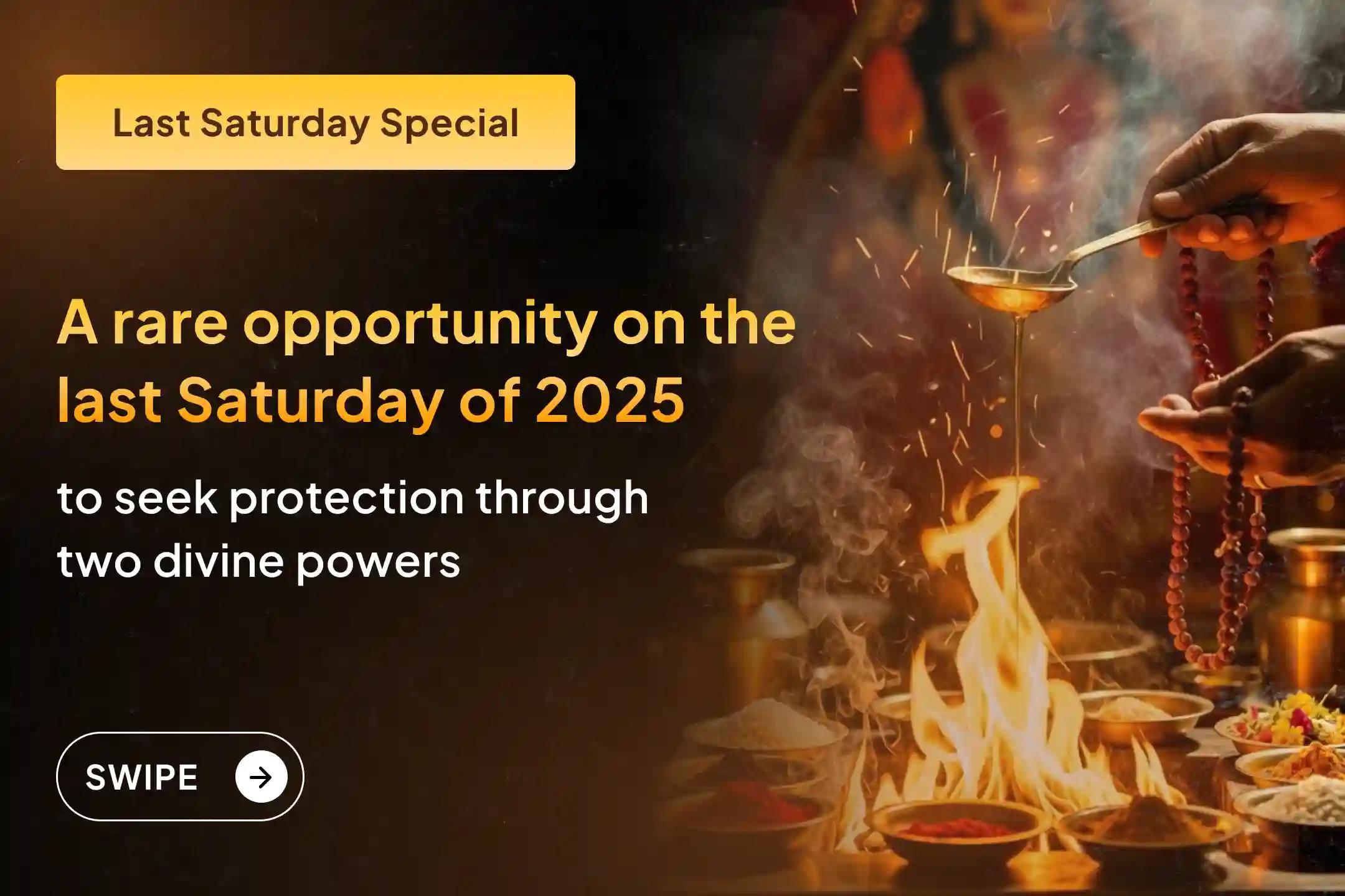 ✨ The last Saturday of 2025: A rare and powerful ritual performed by 36 Brahmans to lighten deep-rooted negativity from life ✨