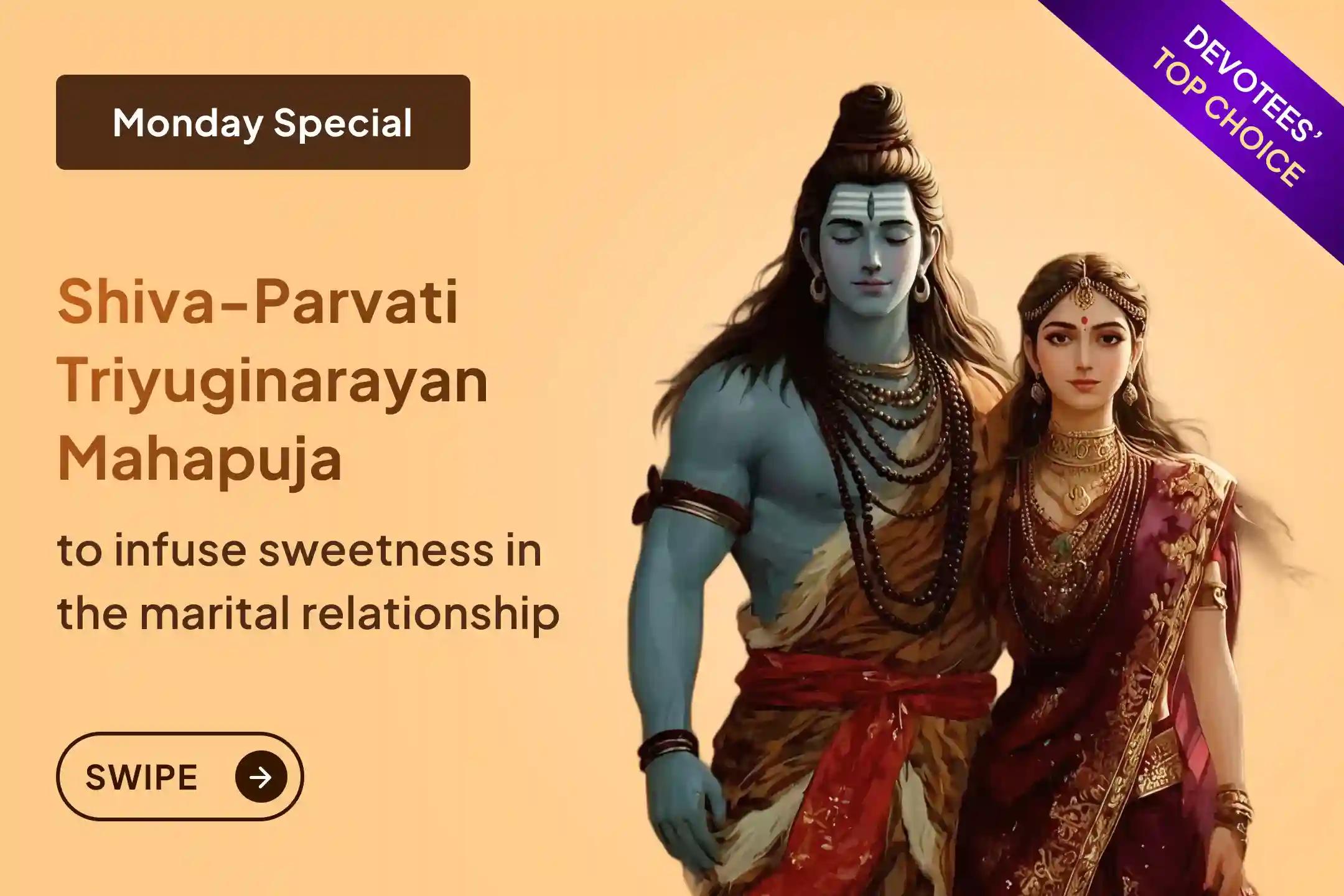 🤝 Feel the energy of the special Shiva Parvati Pujan at the sacred land of the union of Shiva and Shakti on the last Monday of 2025 for marital bliss and strength in the relationship 🤝