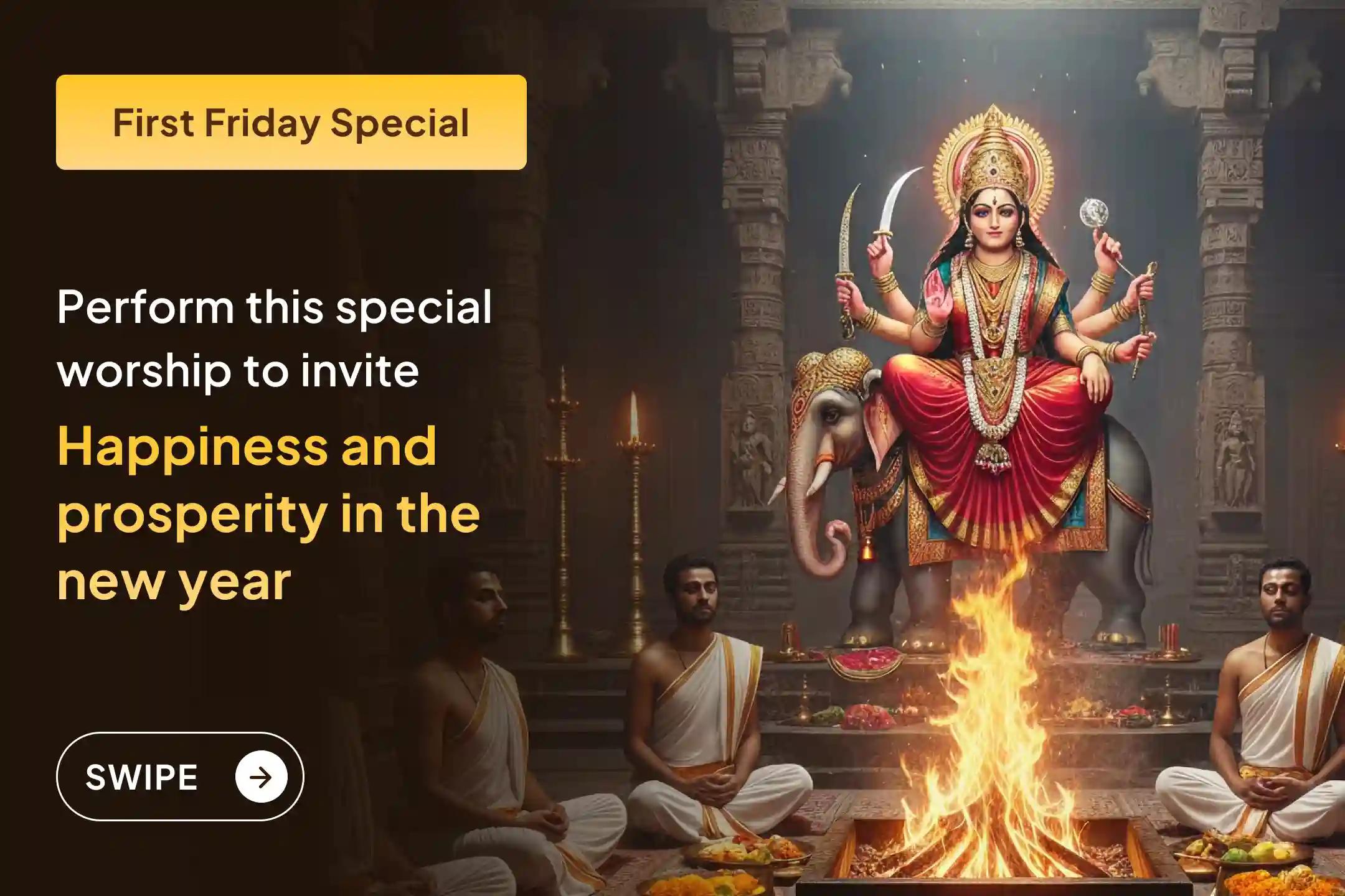 🪔 Have financial struggles shaken your confidence? Maa Gajalakshmi’s blessings can help restore it. Join the Prosperity Mahayagya on the year’s first Friday. 🪷 ✨🌸
