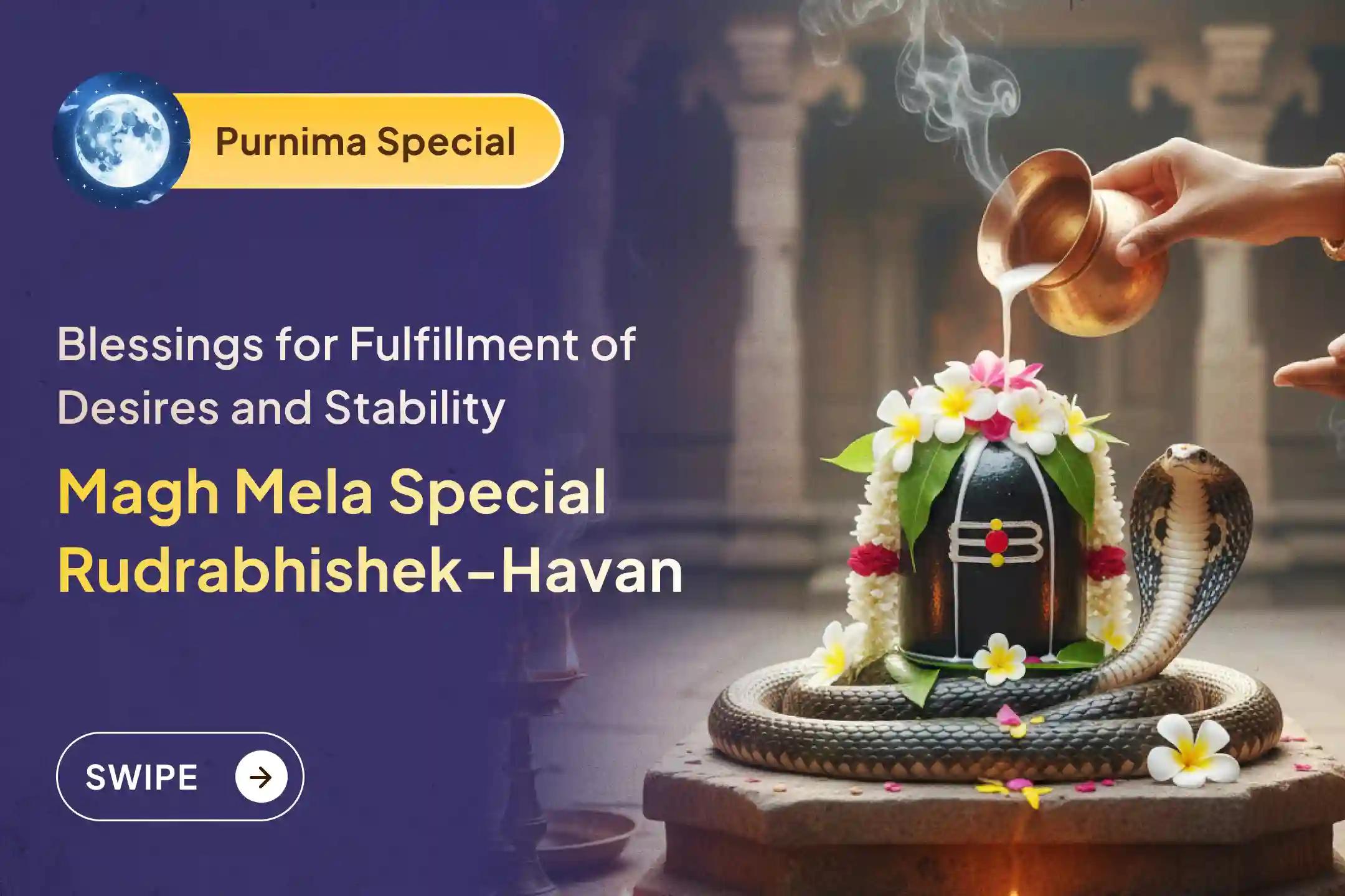 ✨ The Shiv Rudrabhishek and Maha Havan with the energy of the grand Magh Mela Purnima Shahi Snan at Prayagraj can bestow divine blessings of desire fulfillment for the New Year ✨
