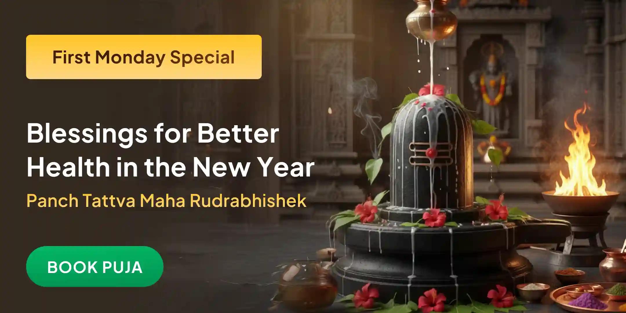 Panch Tattwa (Prithvi, Jala, Vayu, Akaash, Agni) Maha Rudrabhishek