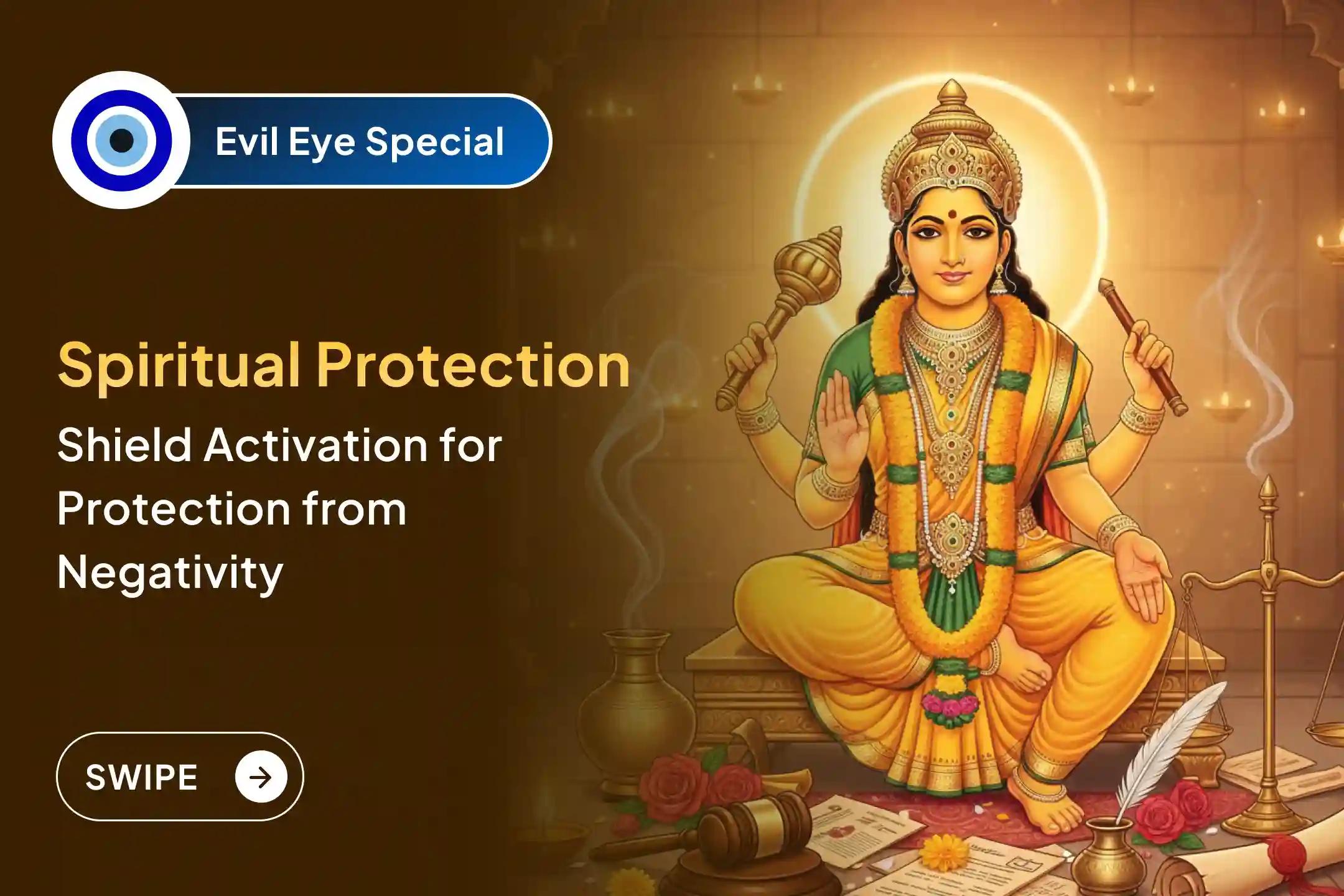 🧿 Participate in the special Evil Energy Purification Puja and Spiritual Protection Shield Ritual to safeguard against hidden negativity and free yourself from life’s obstacles. ✨🕉️