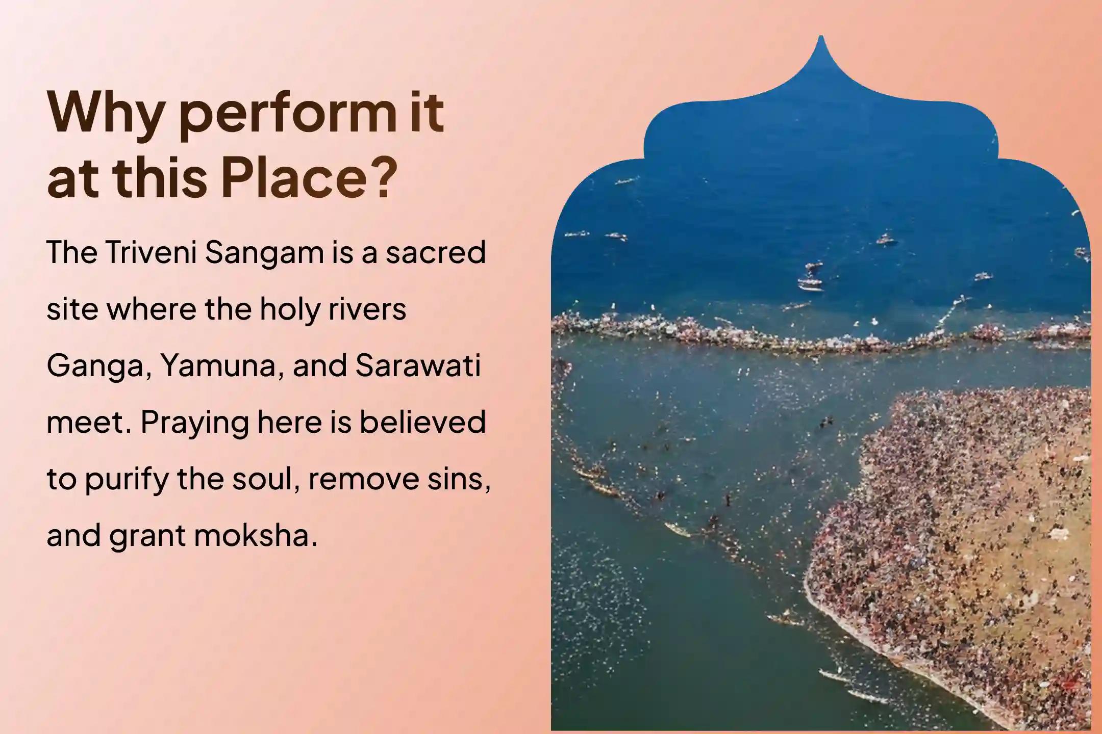 Participate in the First Raja Snan (Shahi Snan) Special Pitru Dosh Shanti Mahapuja and Triveni Sangam Aarti for the peace of ancestors' souls and resolving family disputes.
