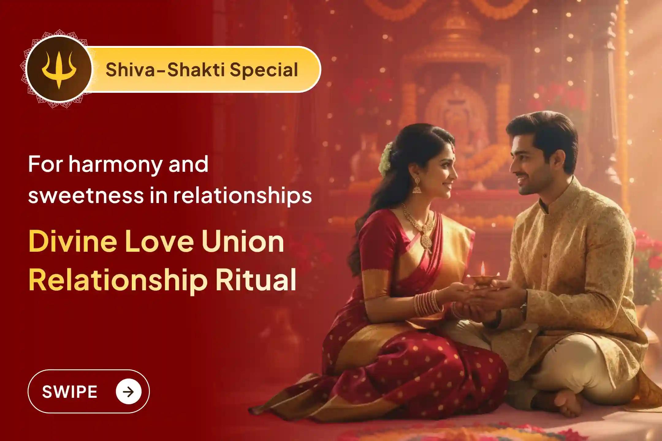 🔱 Experience restored sweetness and harmony in your relationships through the divine blessings of Shiva & Shakti 🔱